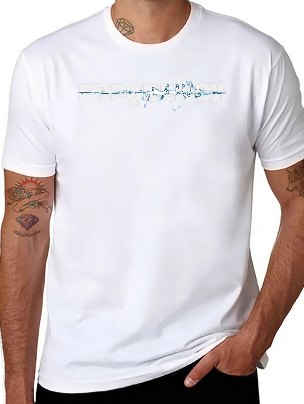 Frequency Graphic T-Shirt - Black