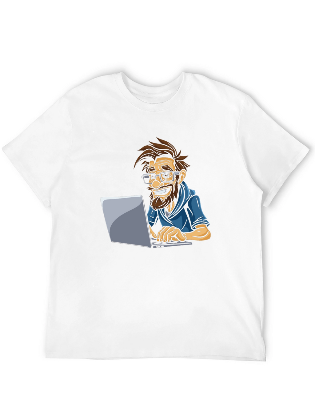 Funny Cartoon Programmer Graphic Tee