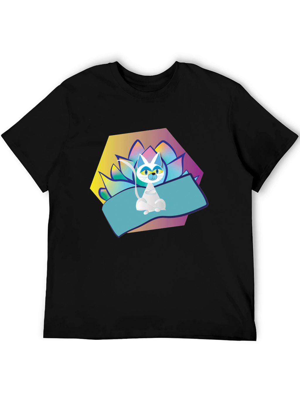 Yoga Cat T-Shirt - Zen Vibes