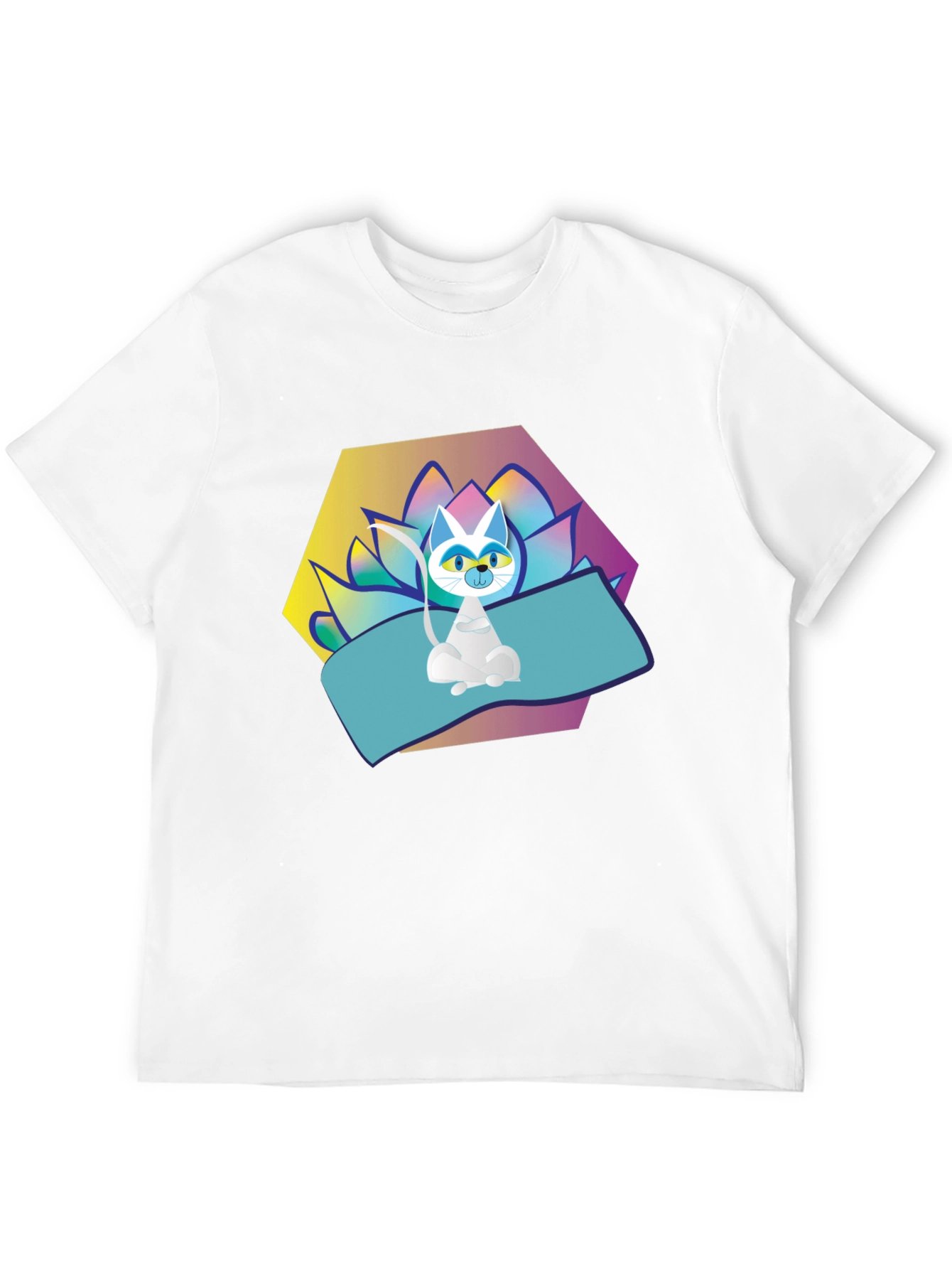 Yoga Cat T-Shirt - Zen Vibes