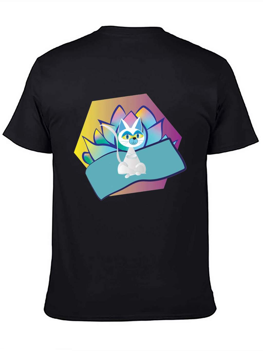 Yoga Cat T-Shirt - Zen Vibes