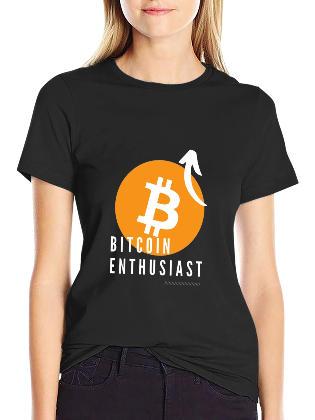 Bitcoin Enthusiast Black T-Shirt