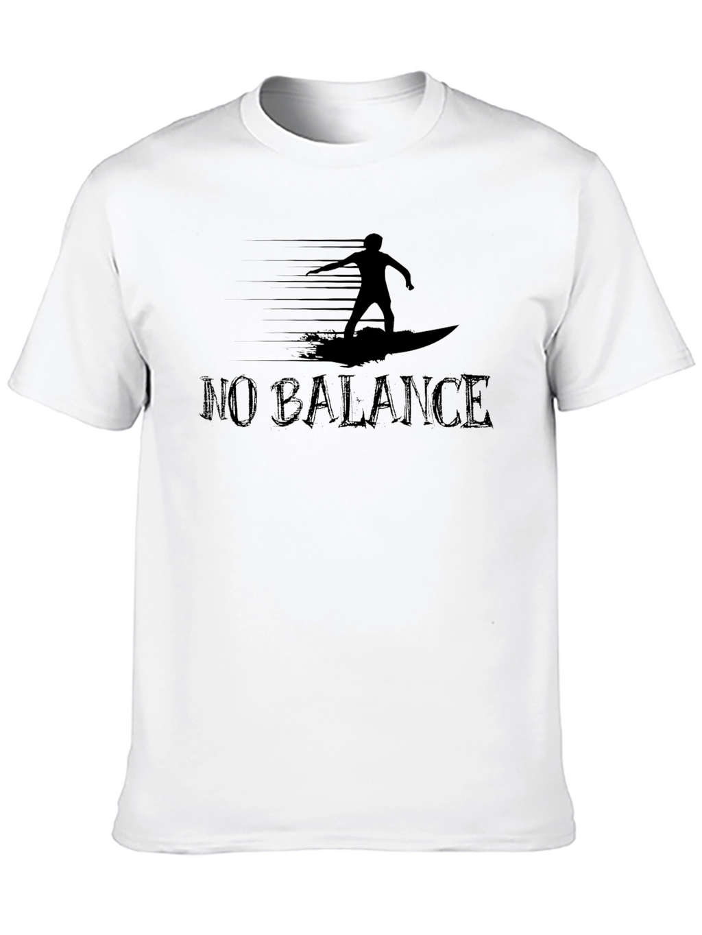 No Balance Surfer Graphic Tee - Cool Black T-Shirt