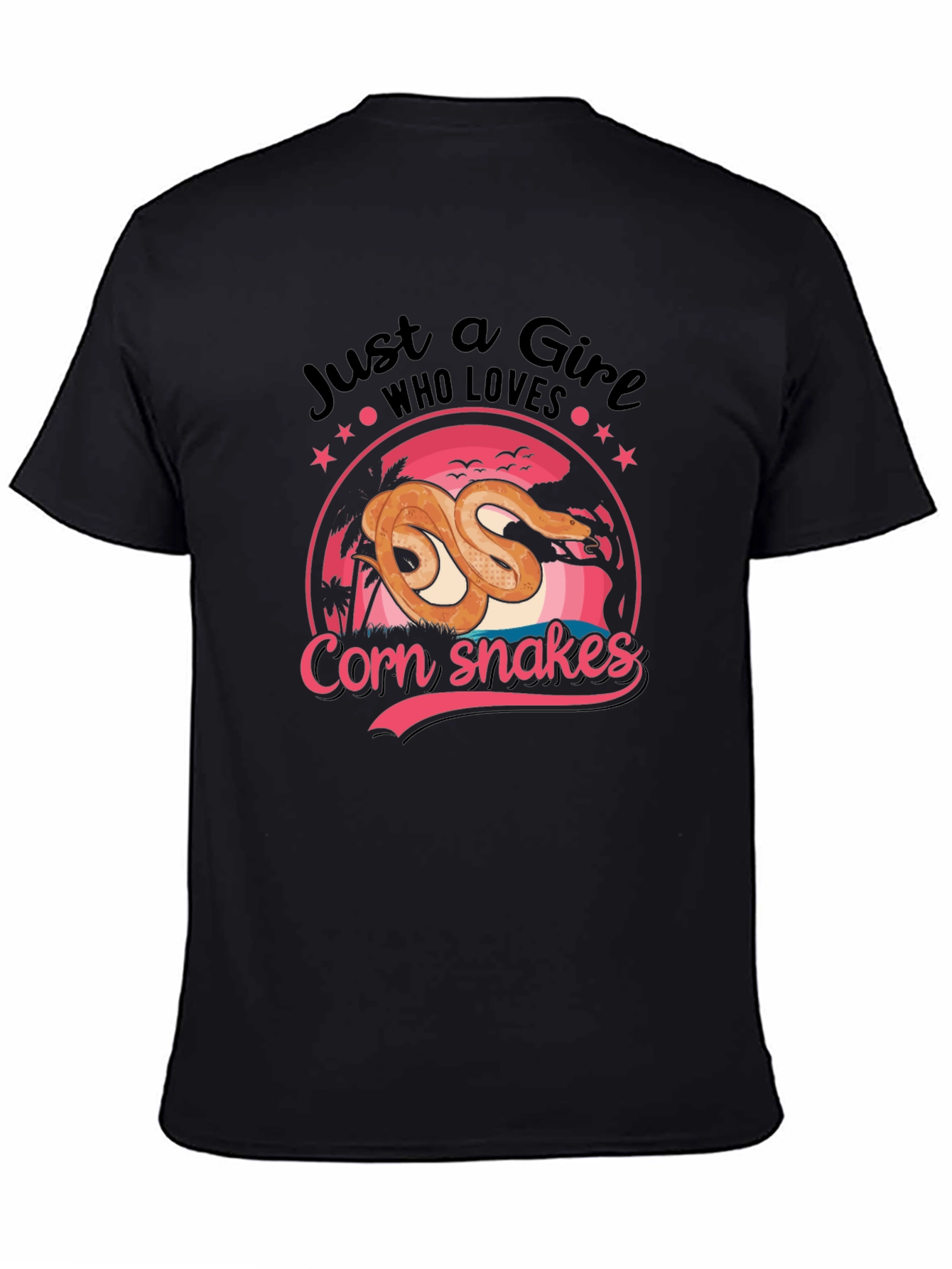 Just a Girl Who Loves Corn Snakes Graphic Tee