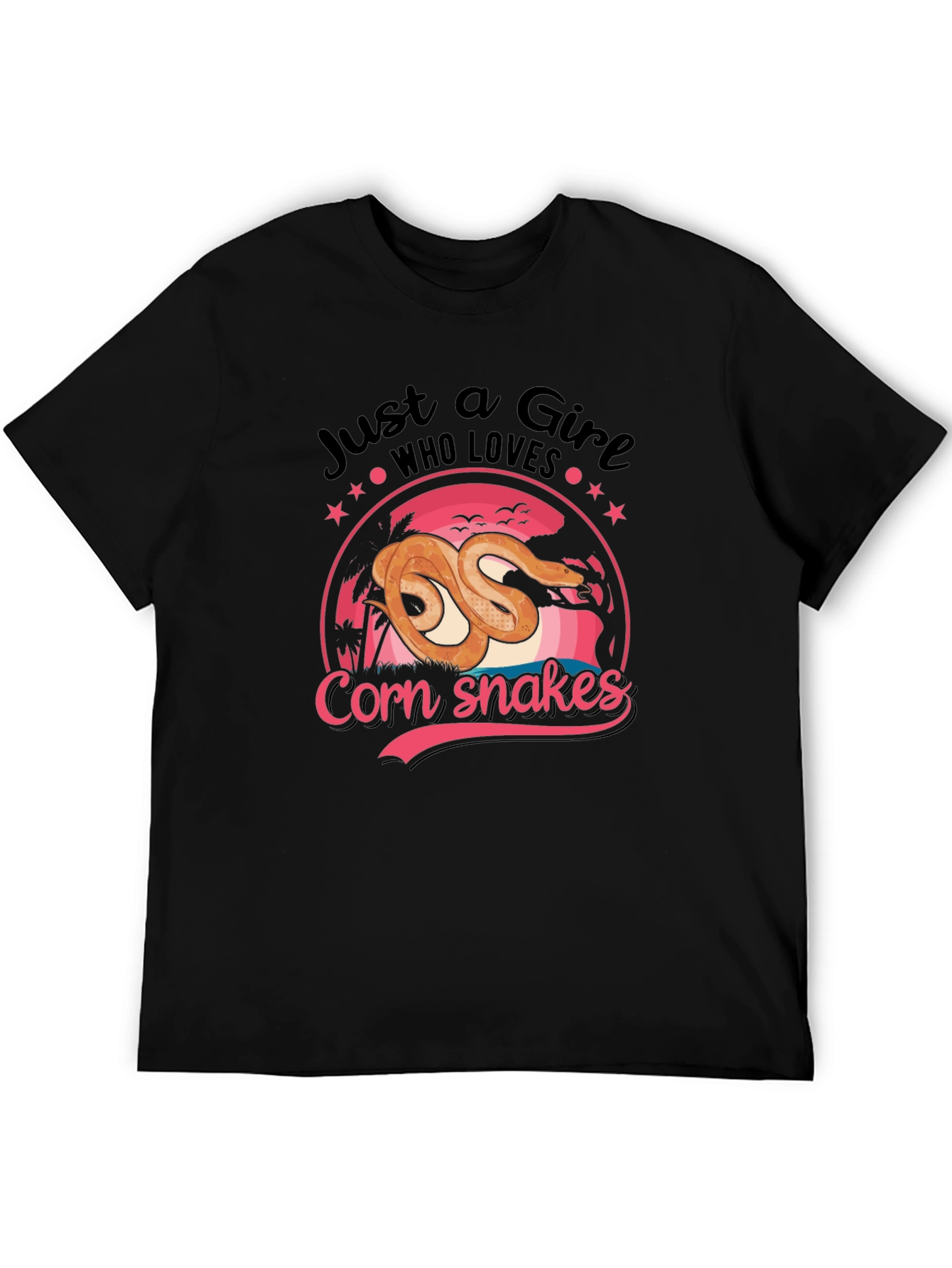 Just a Girl Who Loves Corn Snakes Graphic Tee