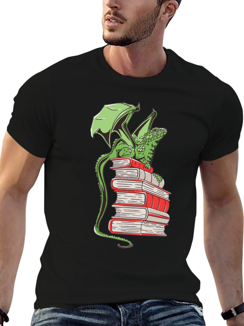 Dragon Reading T-Shirt
