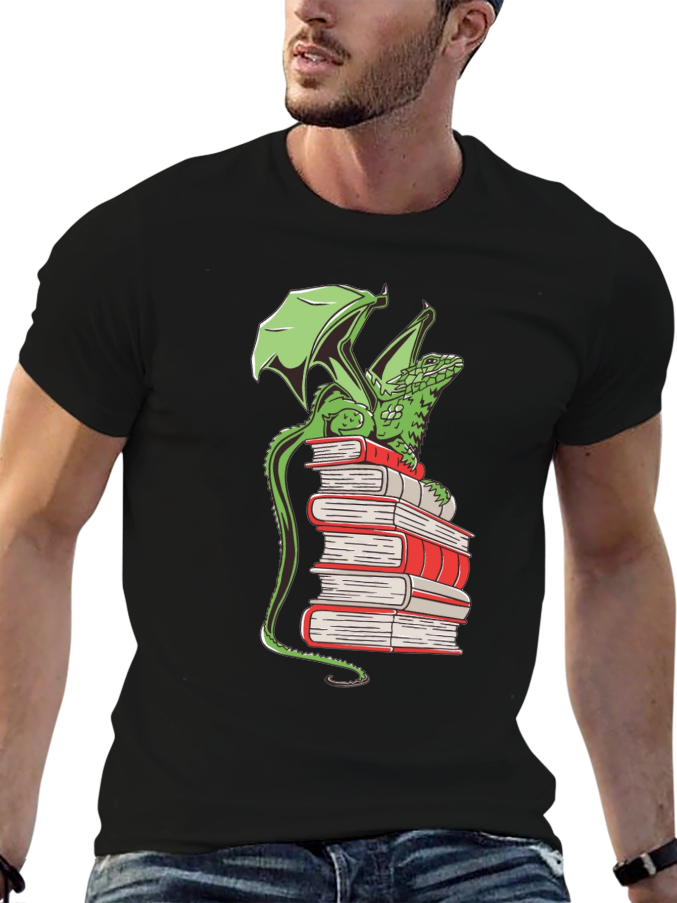 Dragon Reading T-Shirt