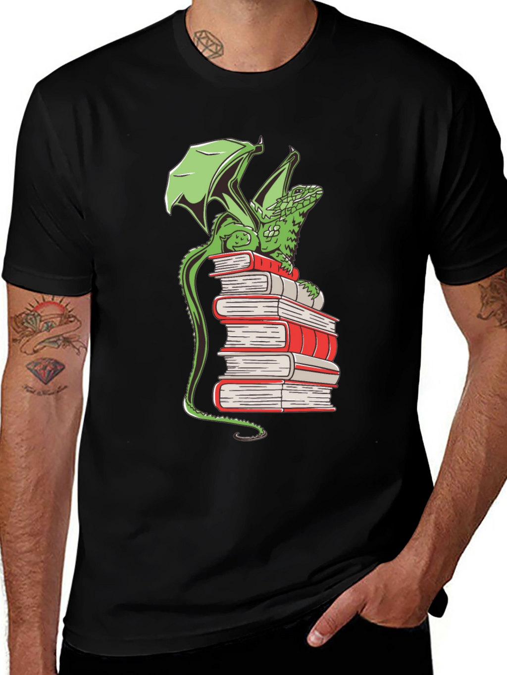 Dragon Reading T-Shirt