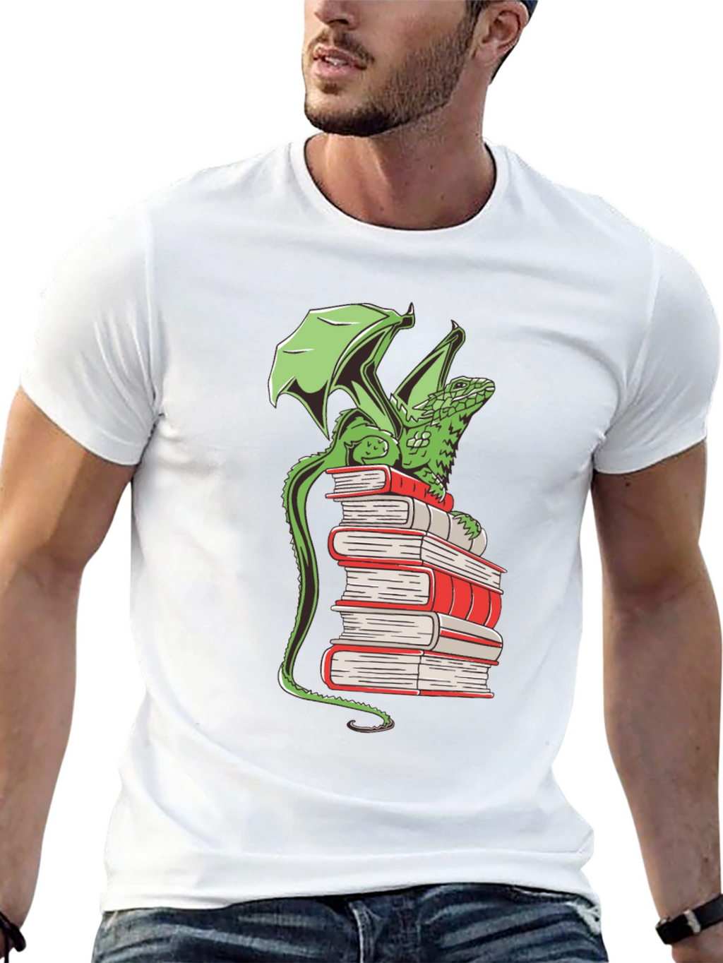 Dragon Reading T-Shirt