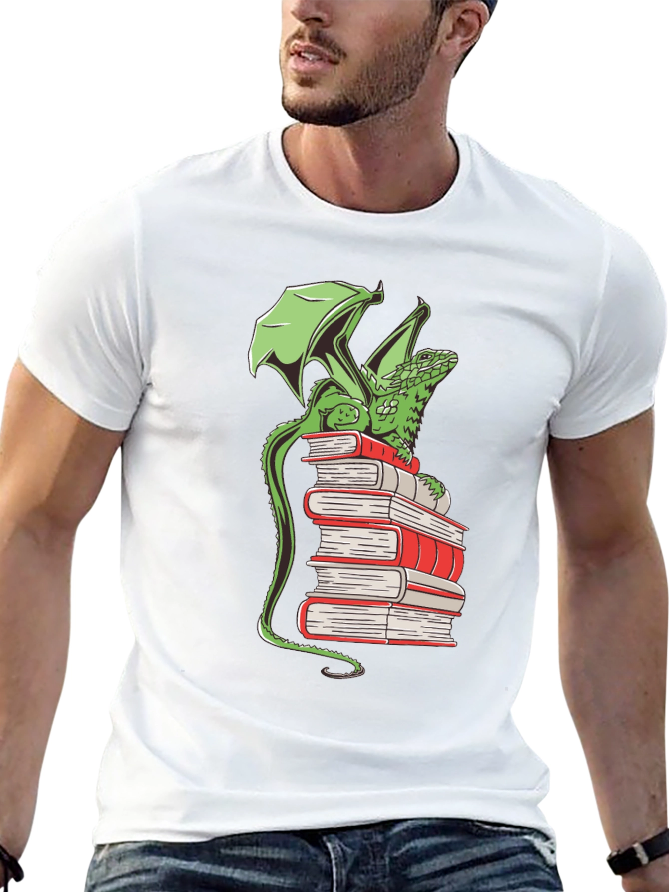 Dragon Reading T-Shirt