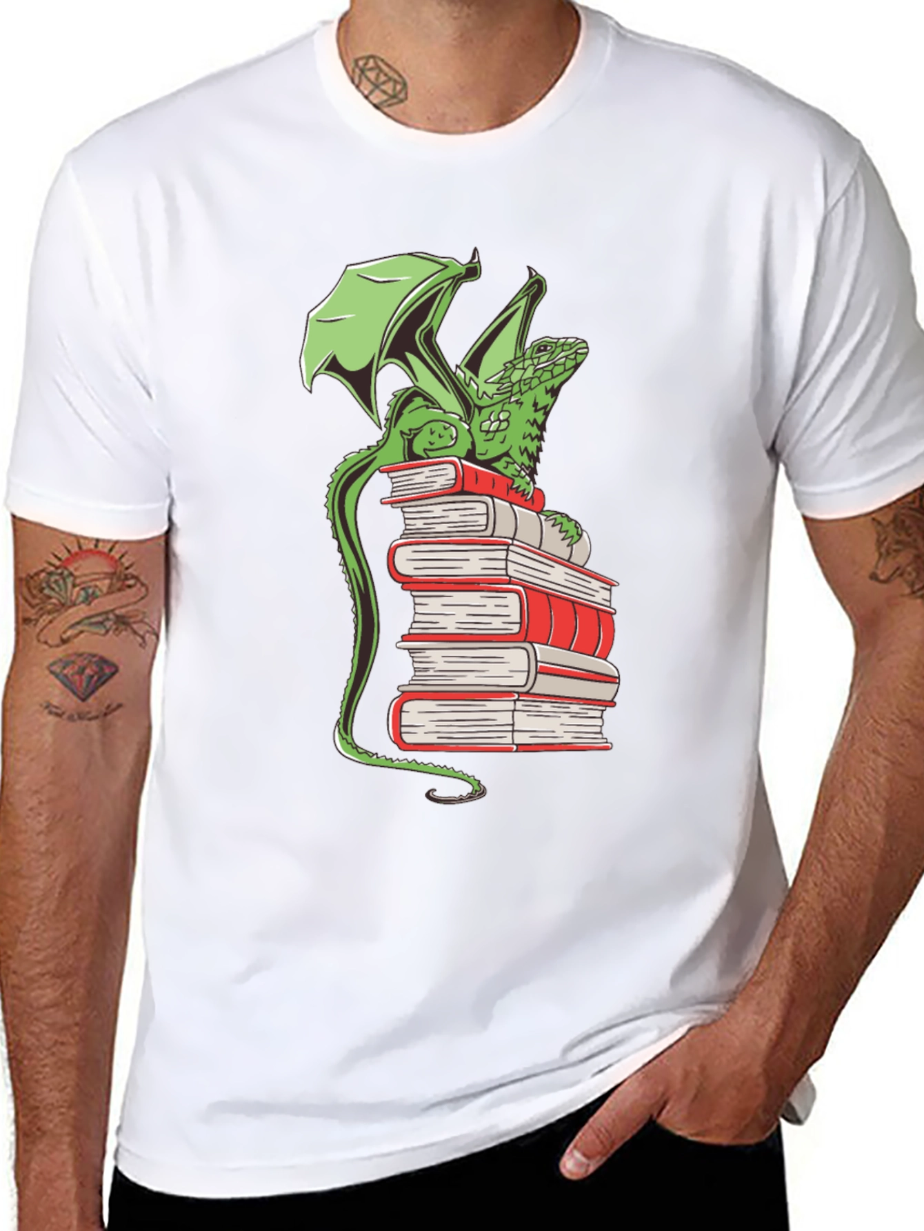 Dragon Reading T-Shirt