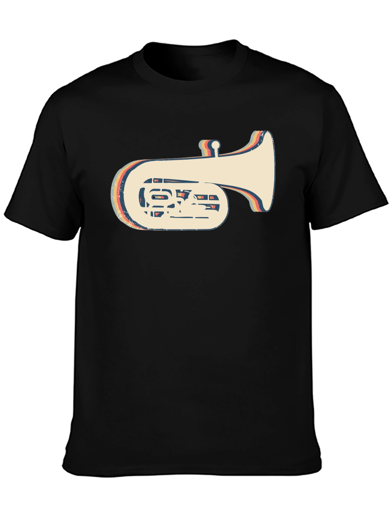 Retro Tuba Graphic Tee - Vintage Style Music Lover Shirt