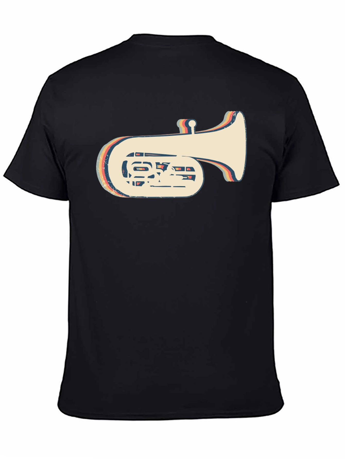 Retro Tuba Graphic Tee - Vintage Style Music Lover Shirt