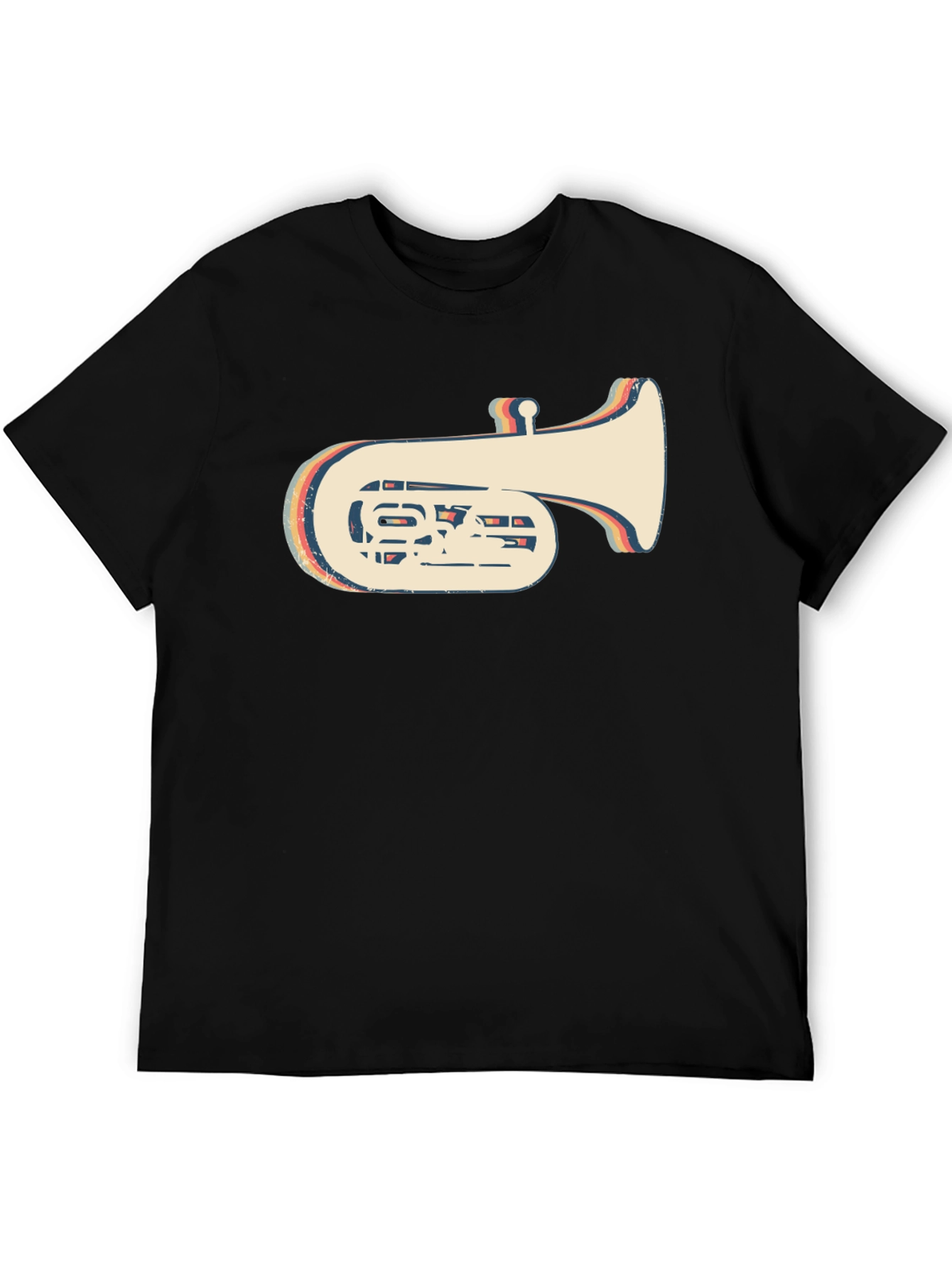 Retro Tuba Graphic Tee - Vintage Style Music Lover Shirt