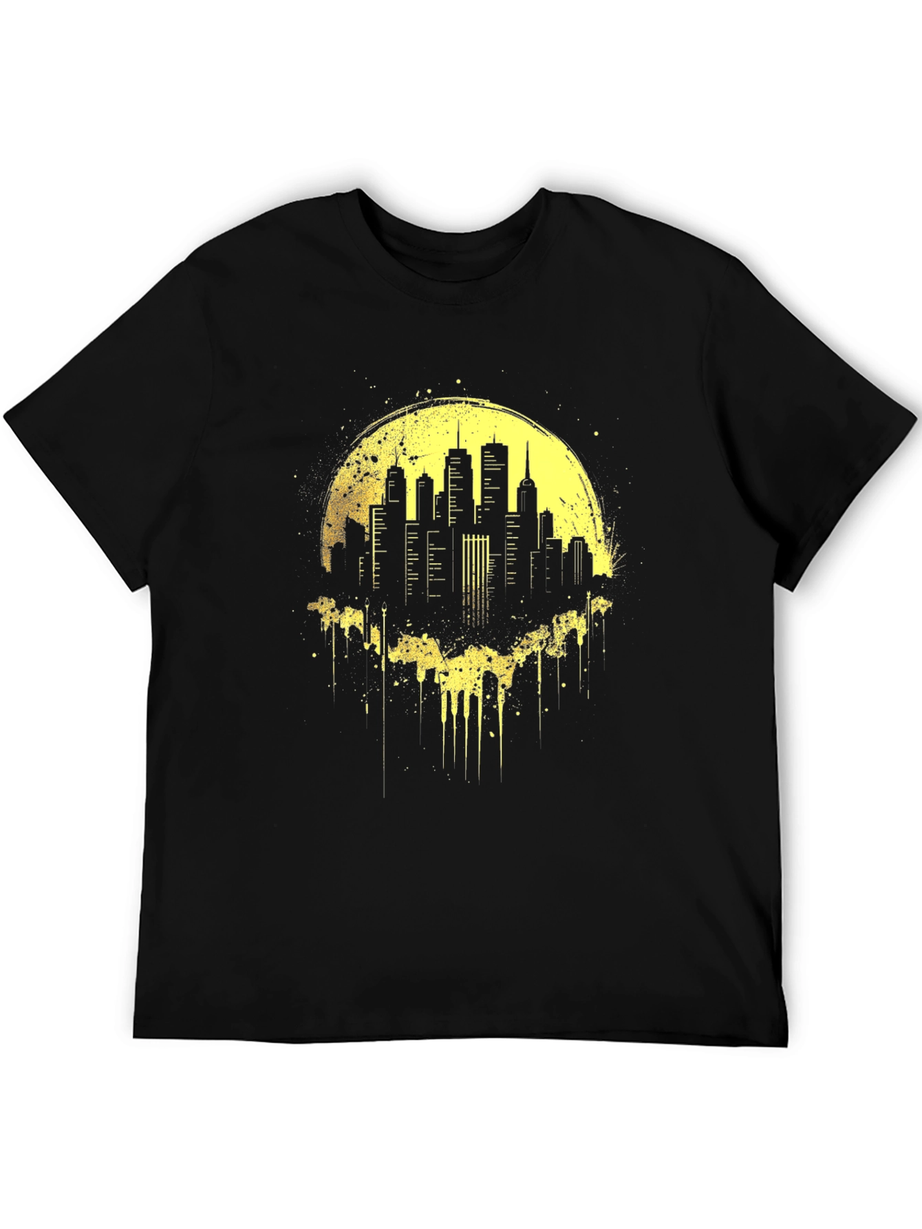 Cityscape Graphic Tee - Black