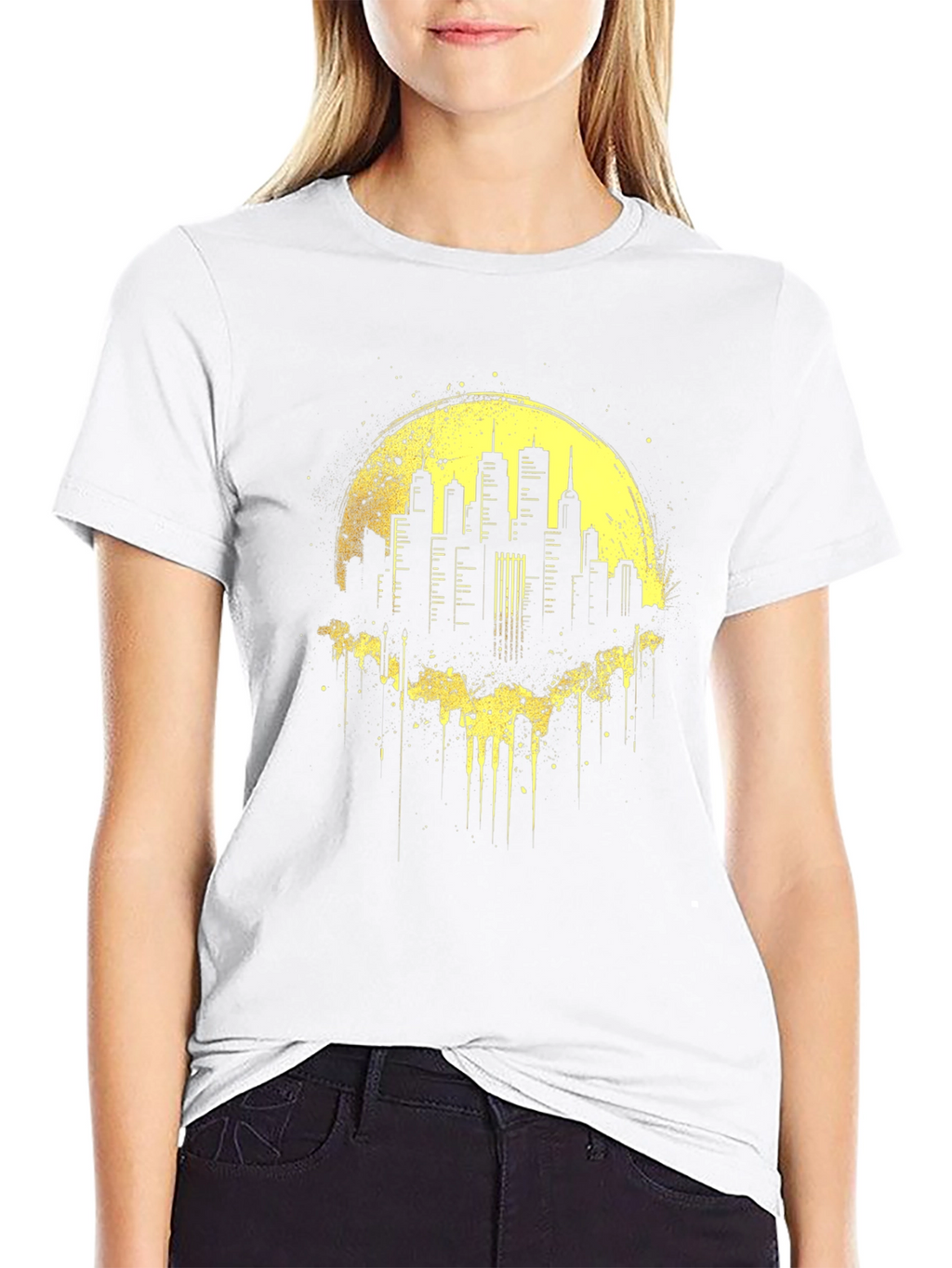 Cityscape Graphic Tee - Black