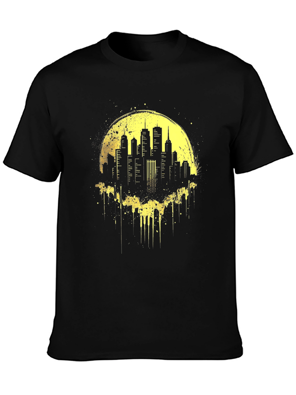 Cityscape Graphic Tee - Black