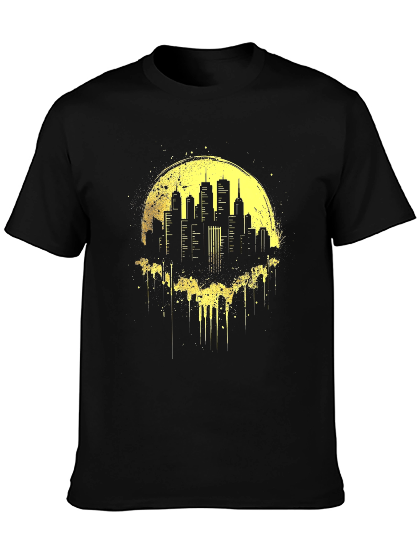 Cityscape Graphic Tee - Black