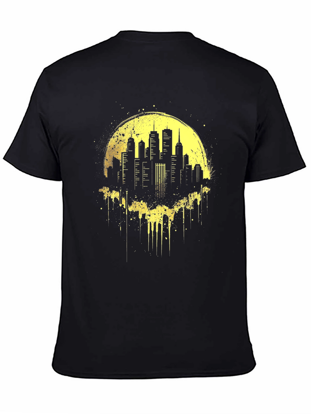 Cityscape Graphic Tee - Black