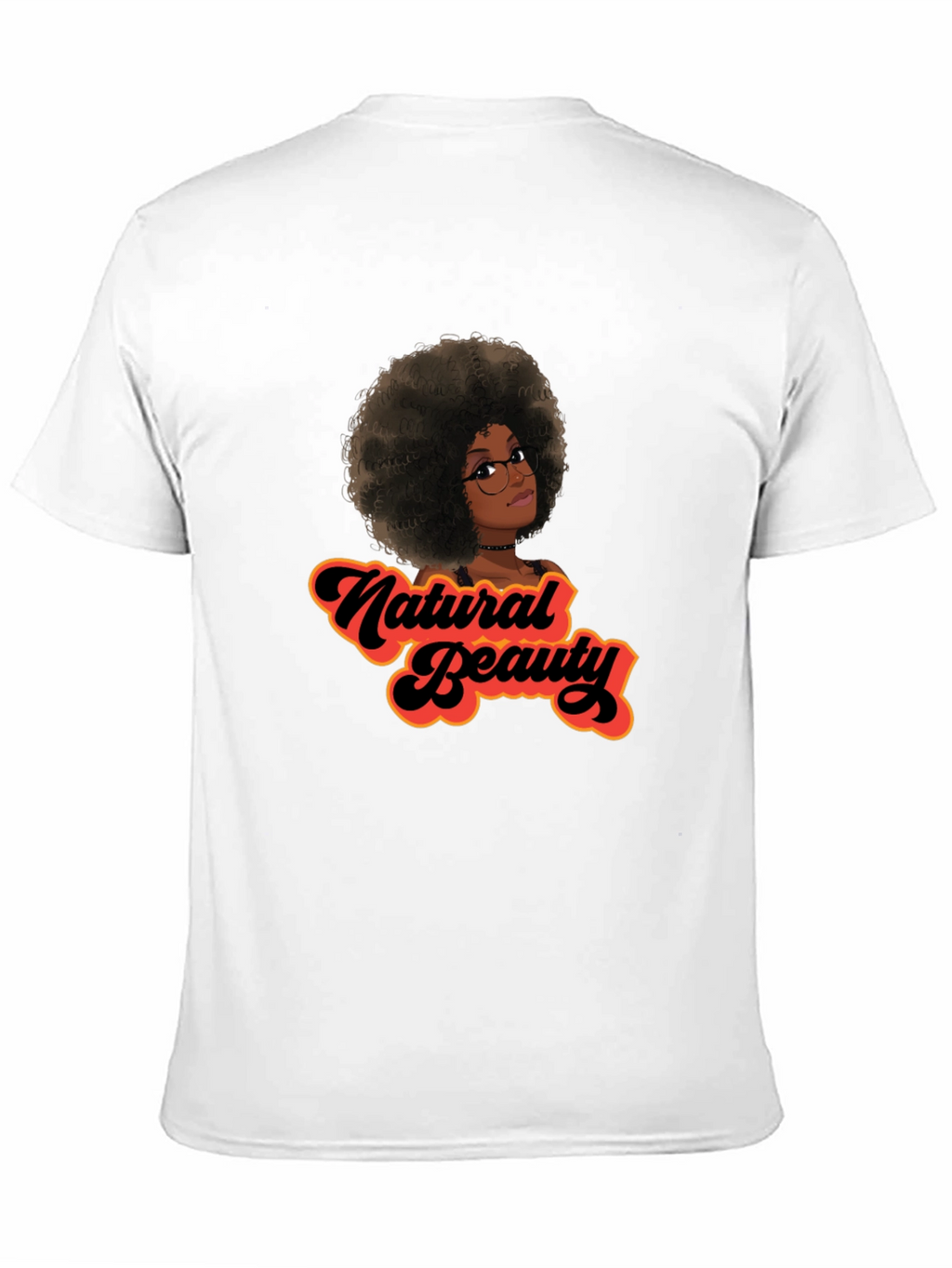 Natural Beauty Graphic Tee - Black Cotton Casual Shirt