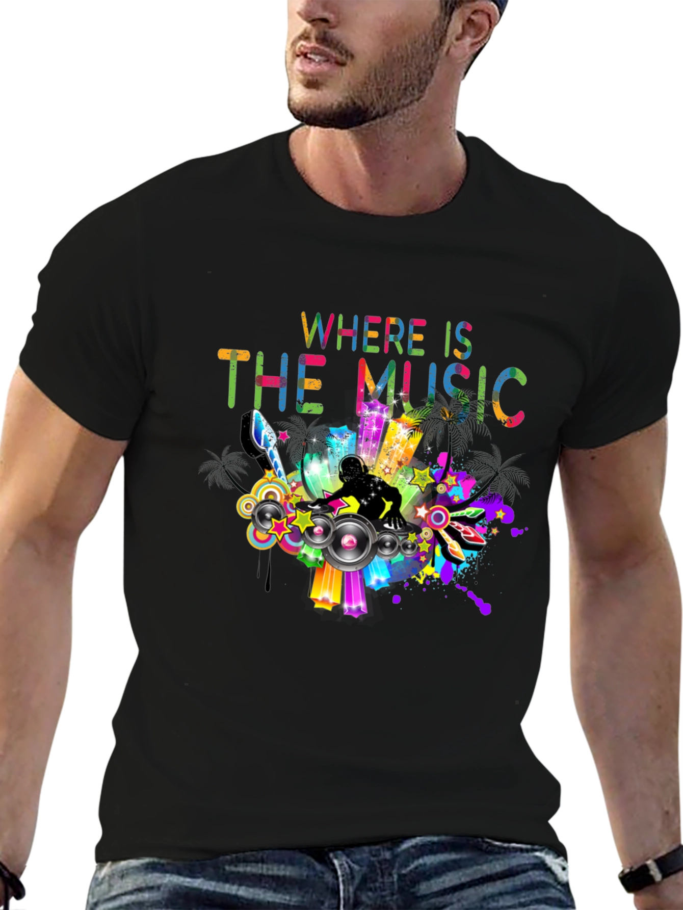 Where is the Music DJ Graphic Tee