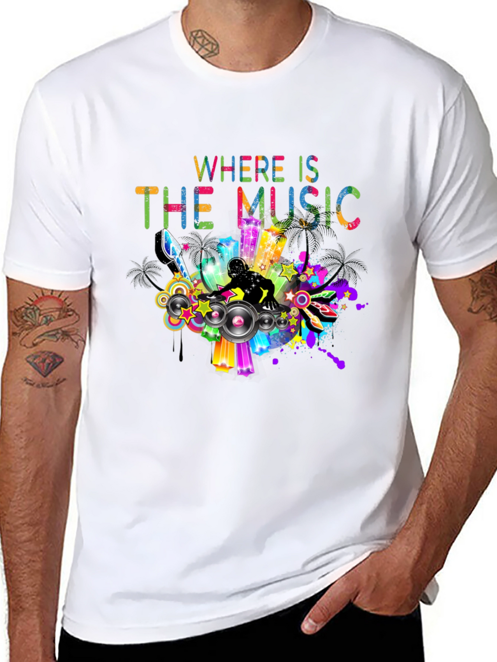 Where is the Music DJ Graphic Tee