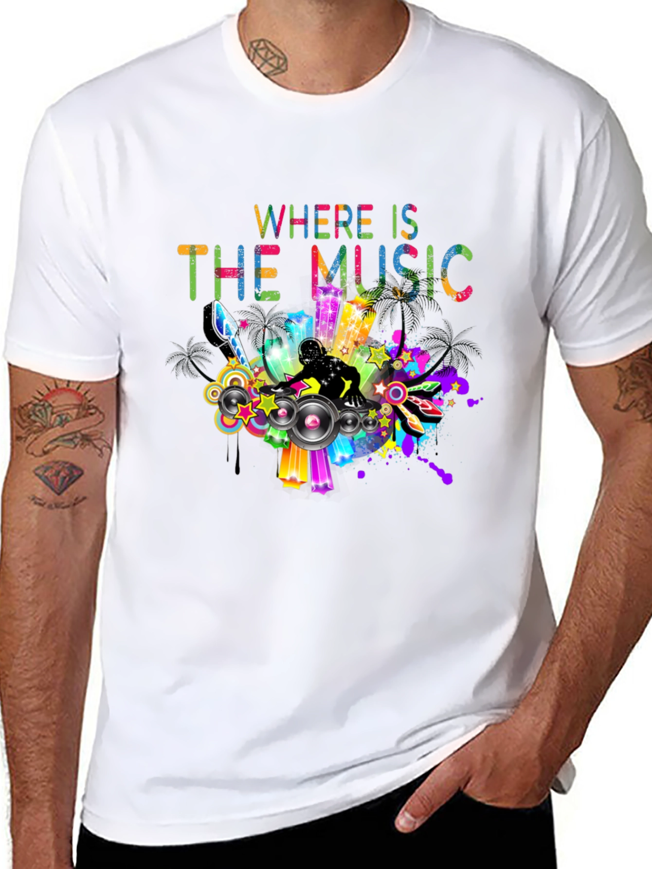 Where is the Music DJ Graphic Tee