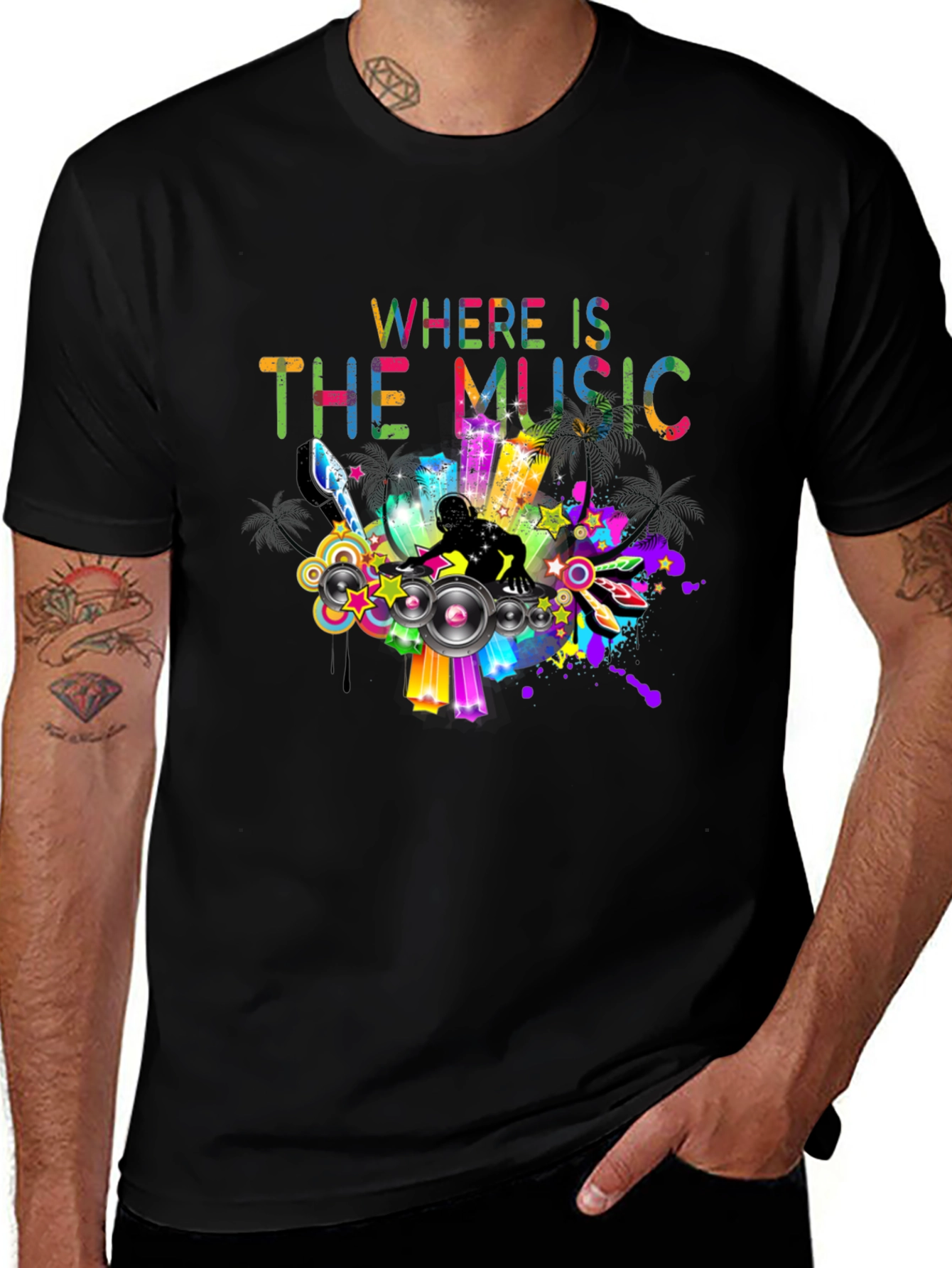 Where is the Music DJ Graphic Tee