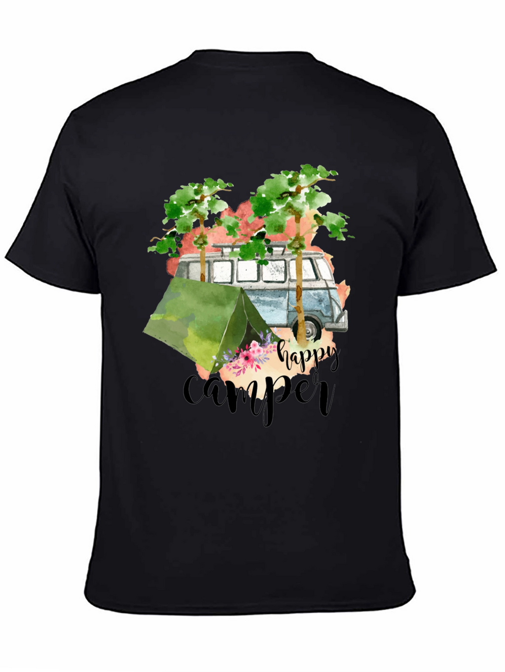 Happy Camper Graphic Tee - Camping Adventure