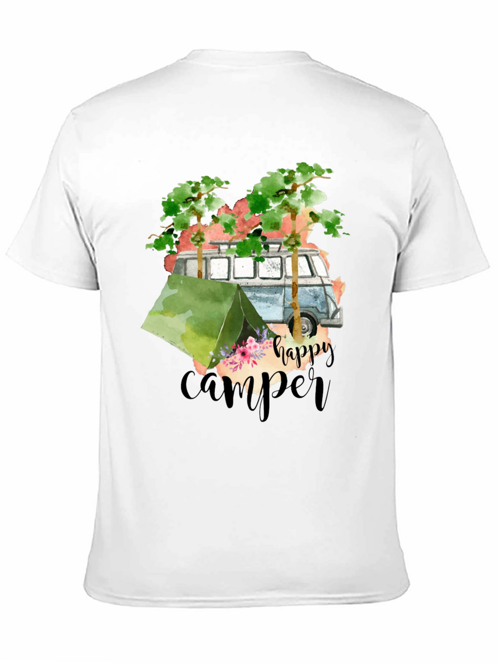 Happy Camper Graphic Tee - Camping Adventure