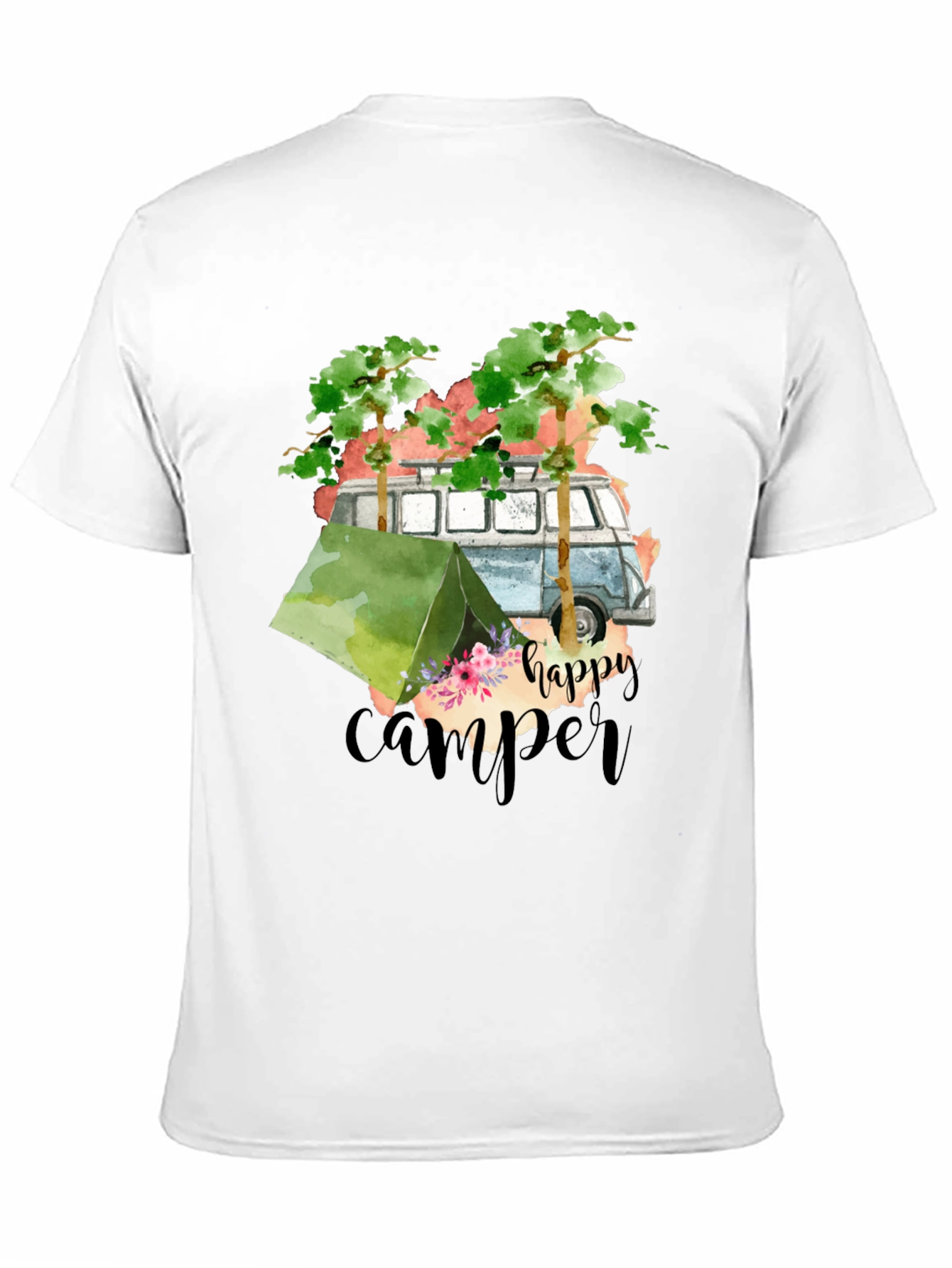 Happy Camper Graphic Tee - Camping Adventure