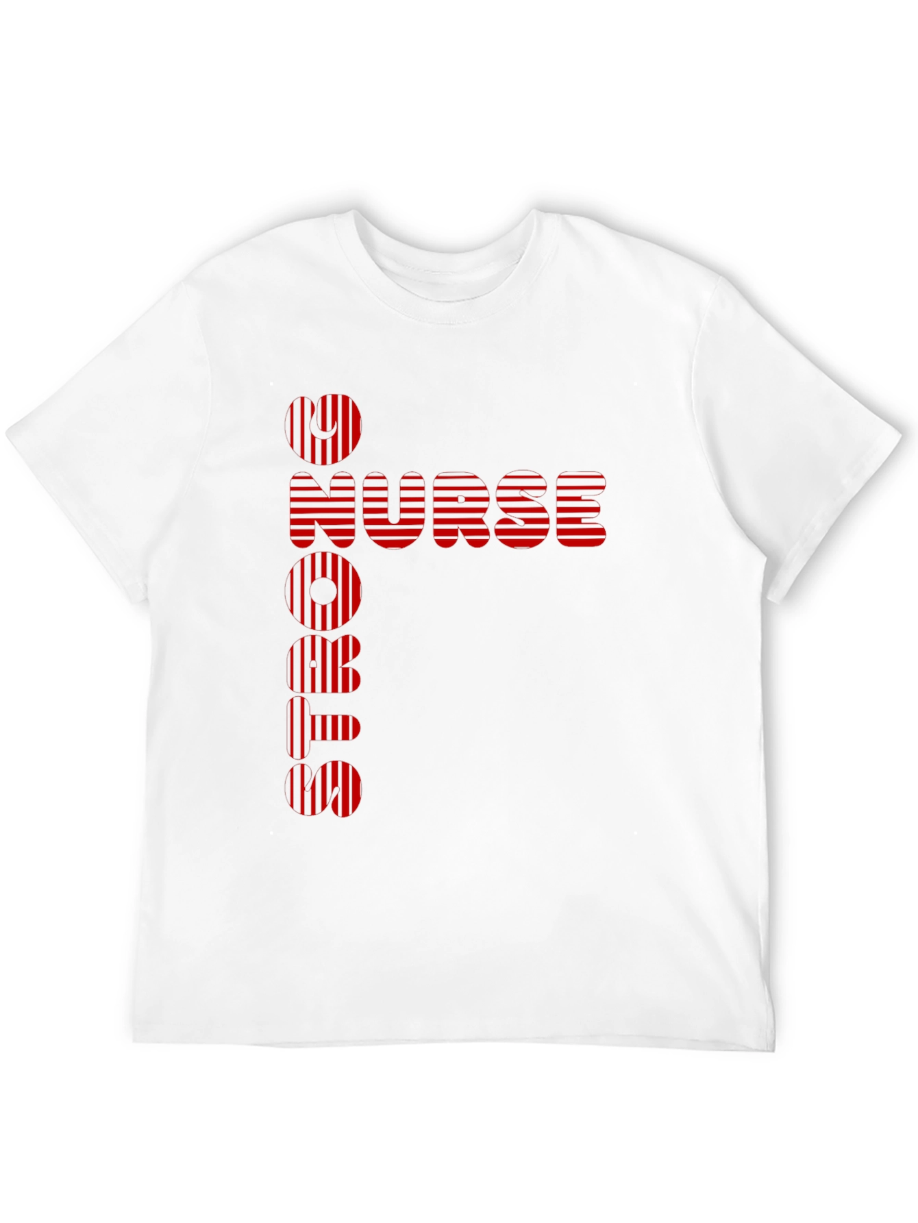 Nurse Strong T-Shirt - Red Stripe Design