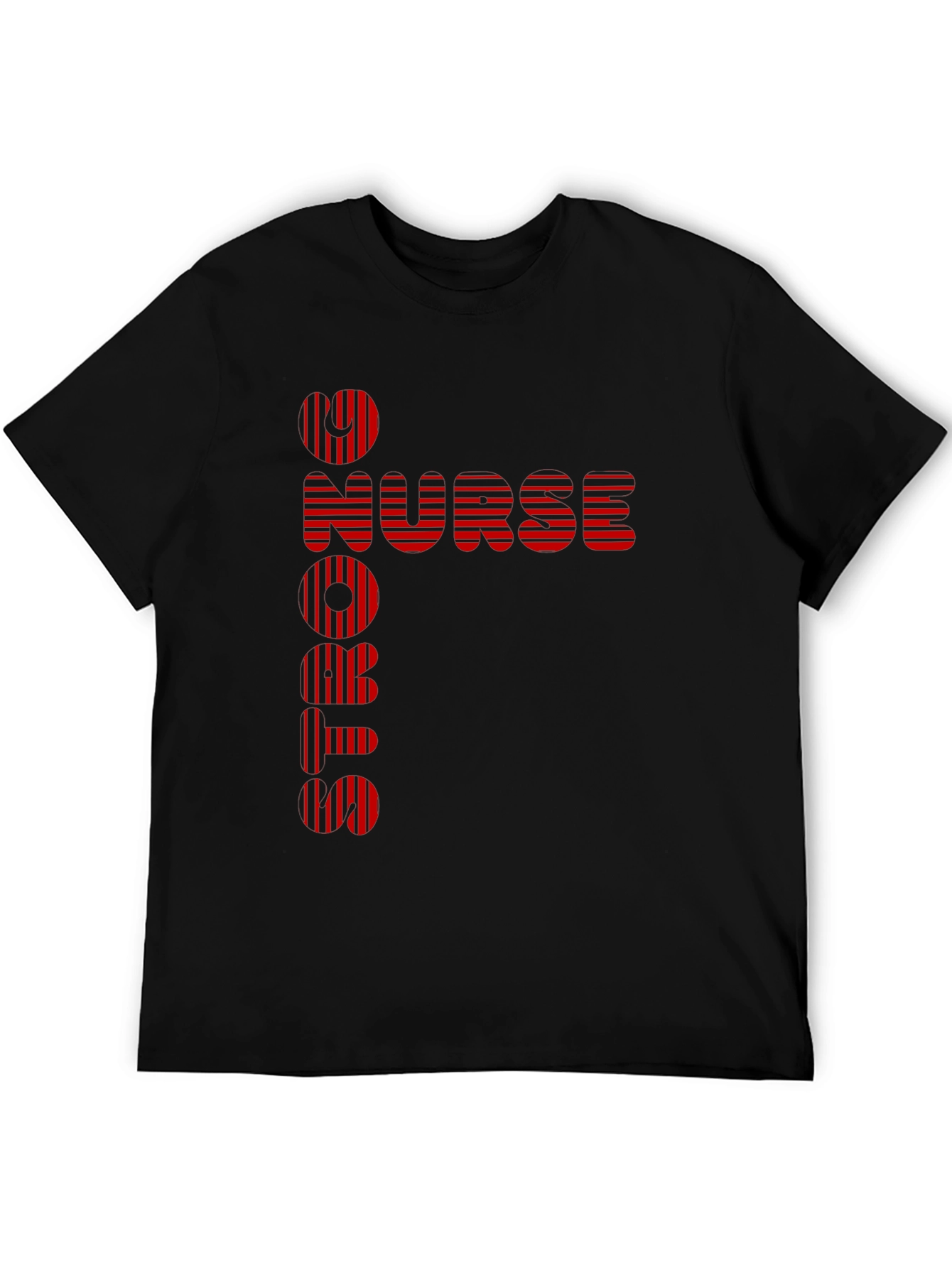 Nurse Strong T-Shirt - Red Stripe Design