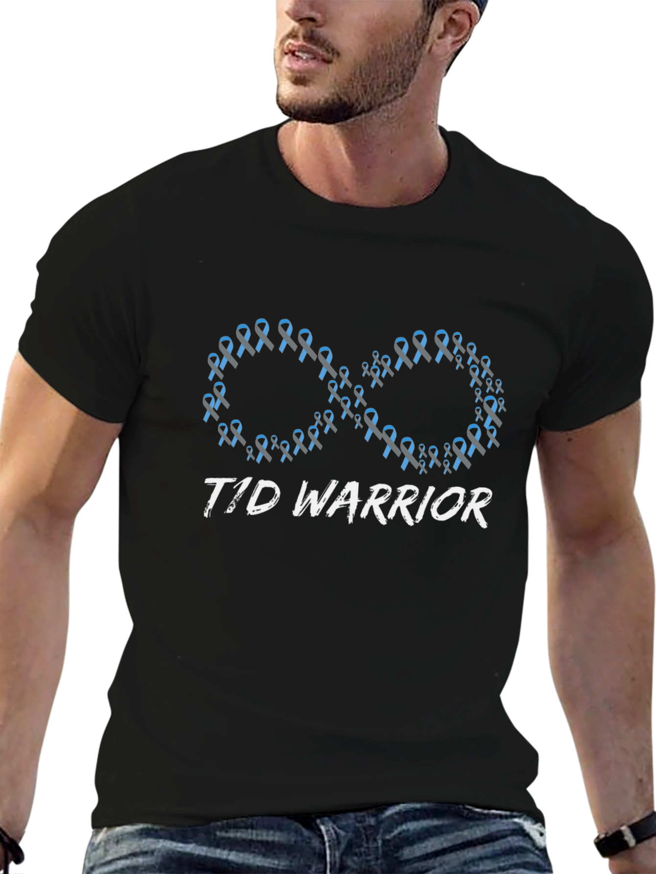 T1D Warrior Ribbon Infinity Graphic T-Shirt