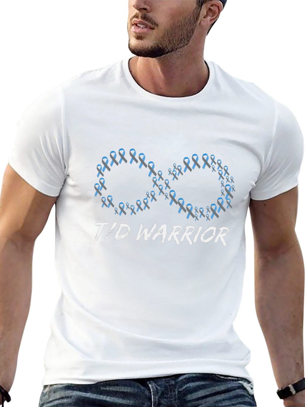 T1D Warrior Ribbon Infinity Graphic T-Shirt