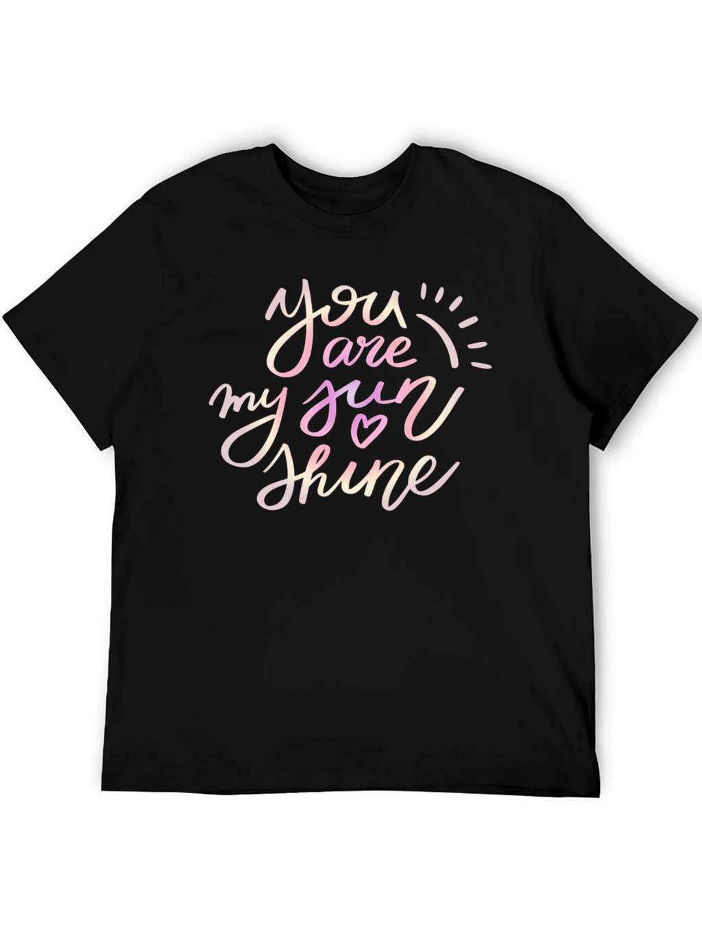 You Are My Sunshine Graphic Tee - Black