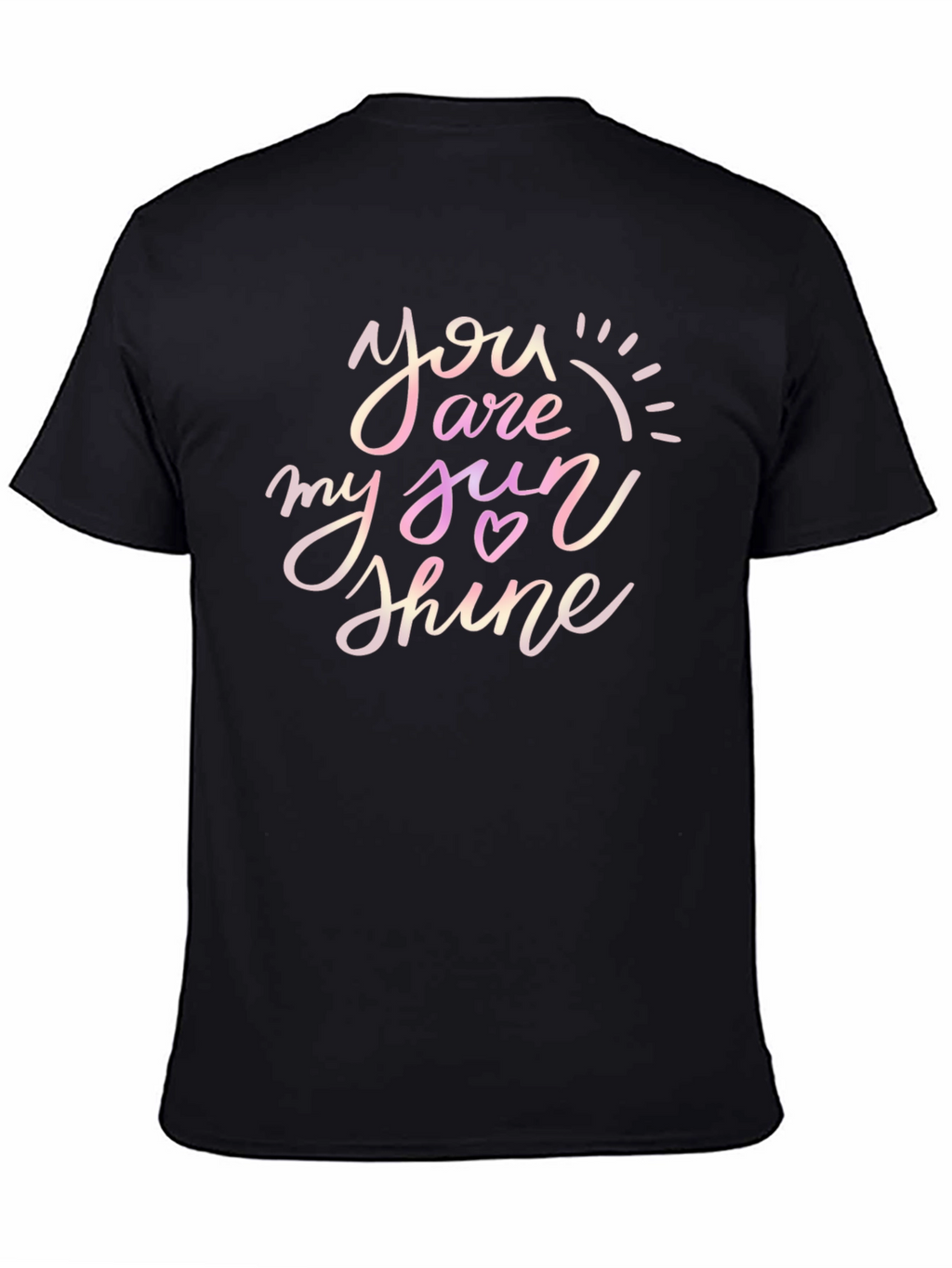 You Are My Sunshine Graphic Tee - Black