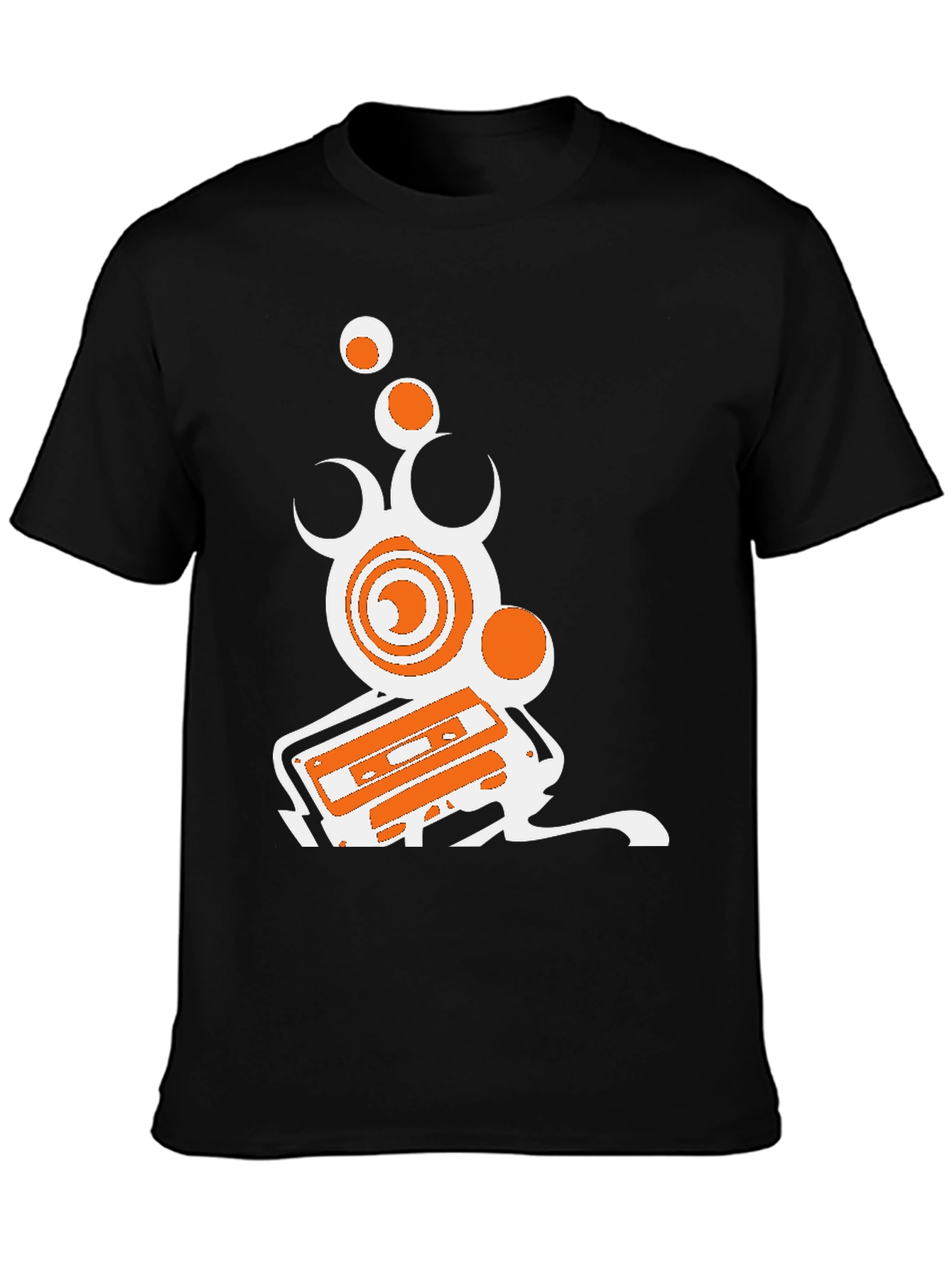 Retro Music T-Shirt - Black Graphic Tee