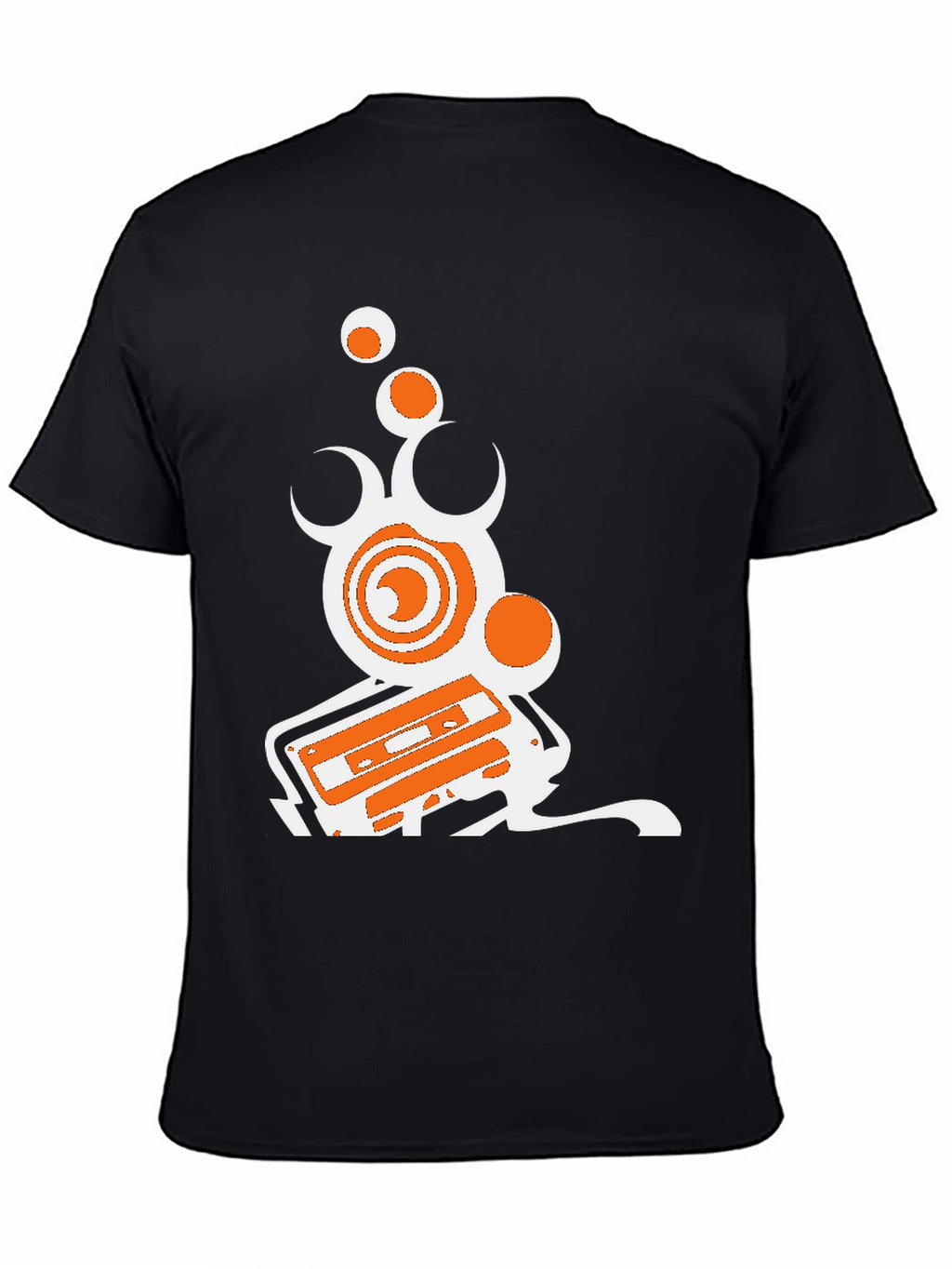 Retro Music T-Shirt - Black Graphic Tee