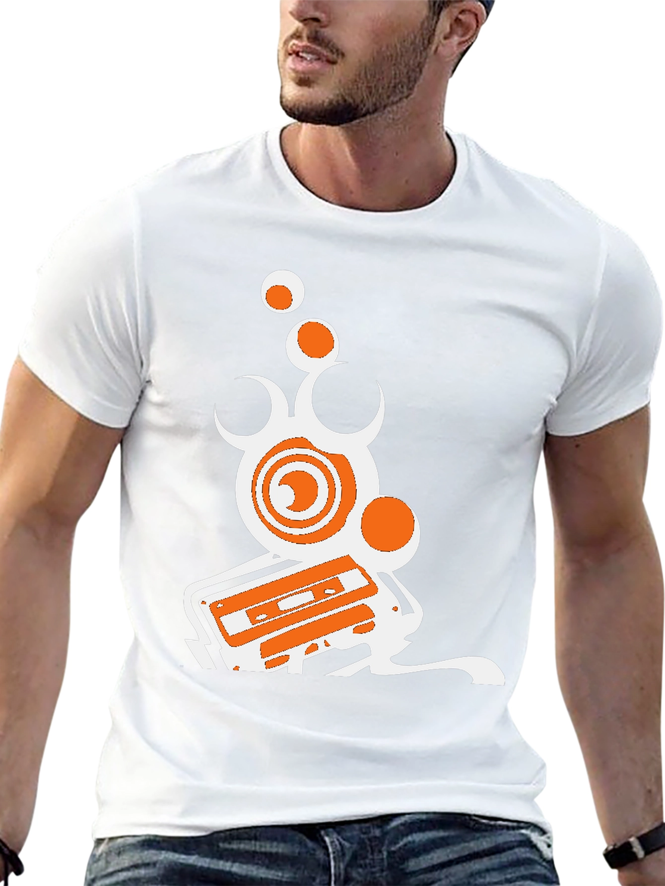 Retro Music T-Shirt - Black Graphic Tee