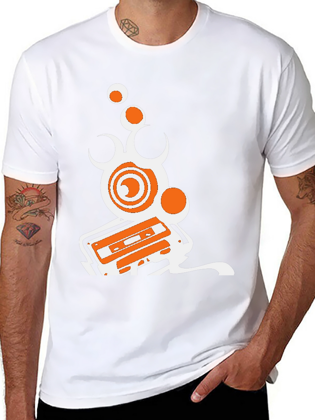 Retro Music T-Shirt - Black Graphic Tee