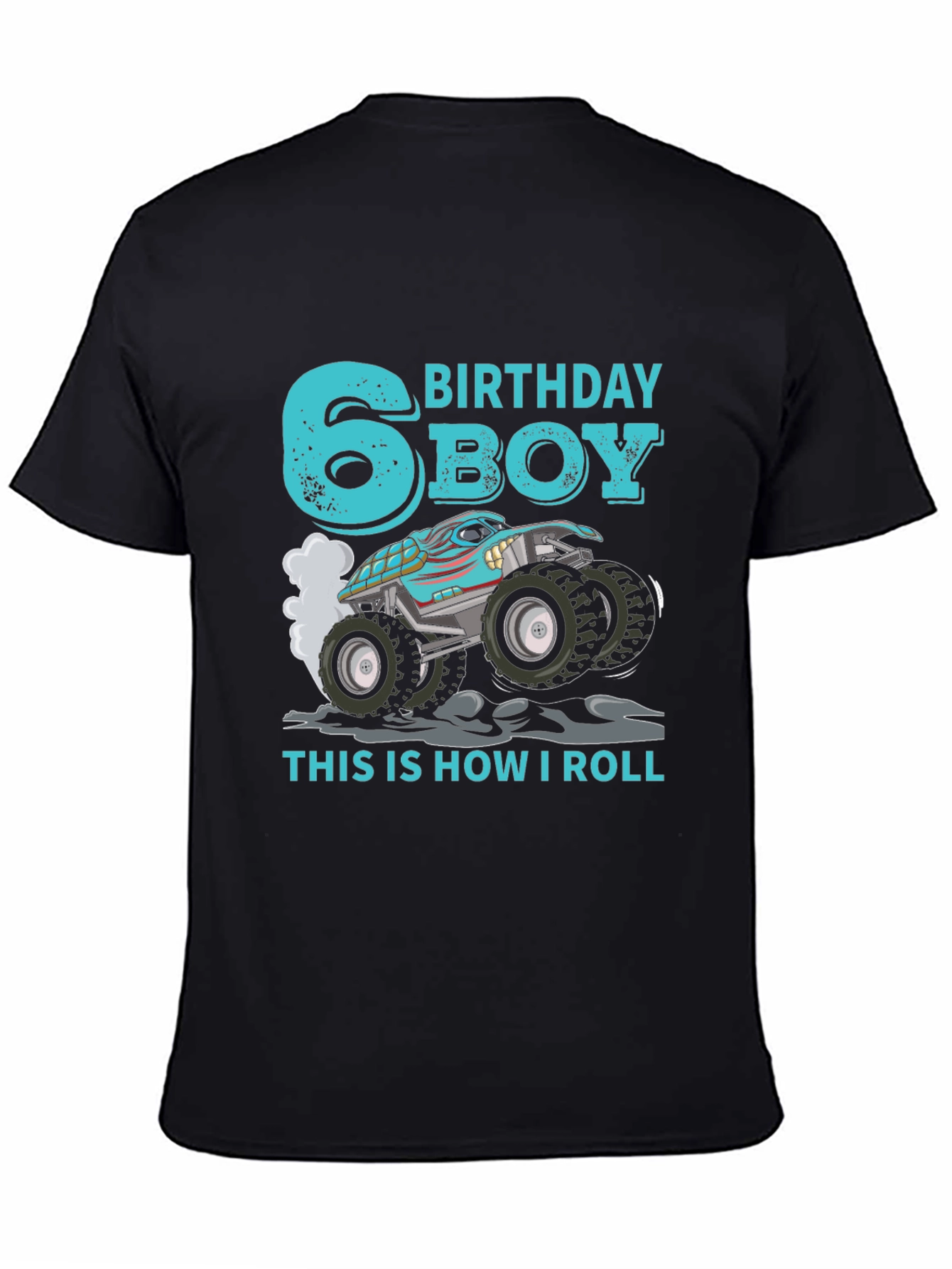 6th Birthday Boy Monster Truck T-Shirt