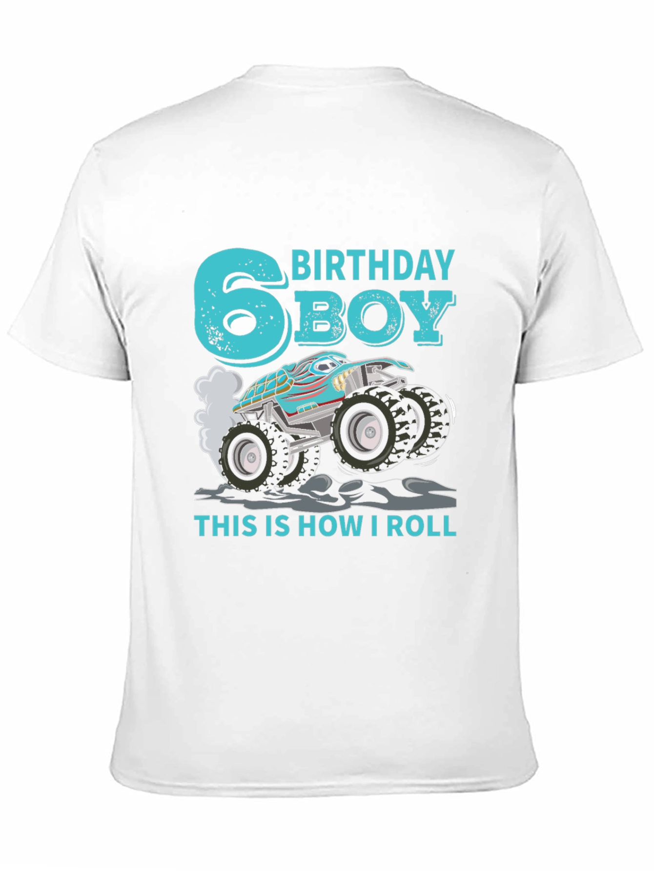 6th Birthday Boy Monster Truck T-Shirt