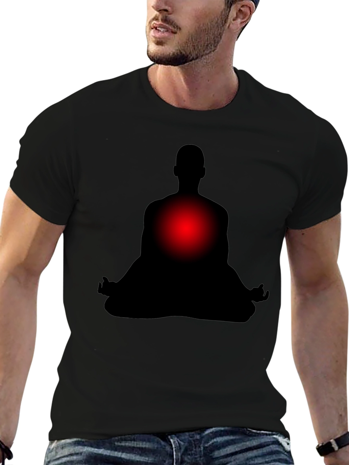 Meditative Silhouette T-Shirt - Relax & Focus