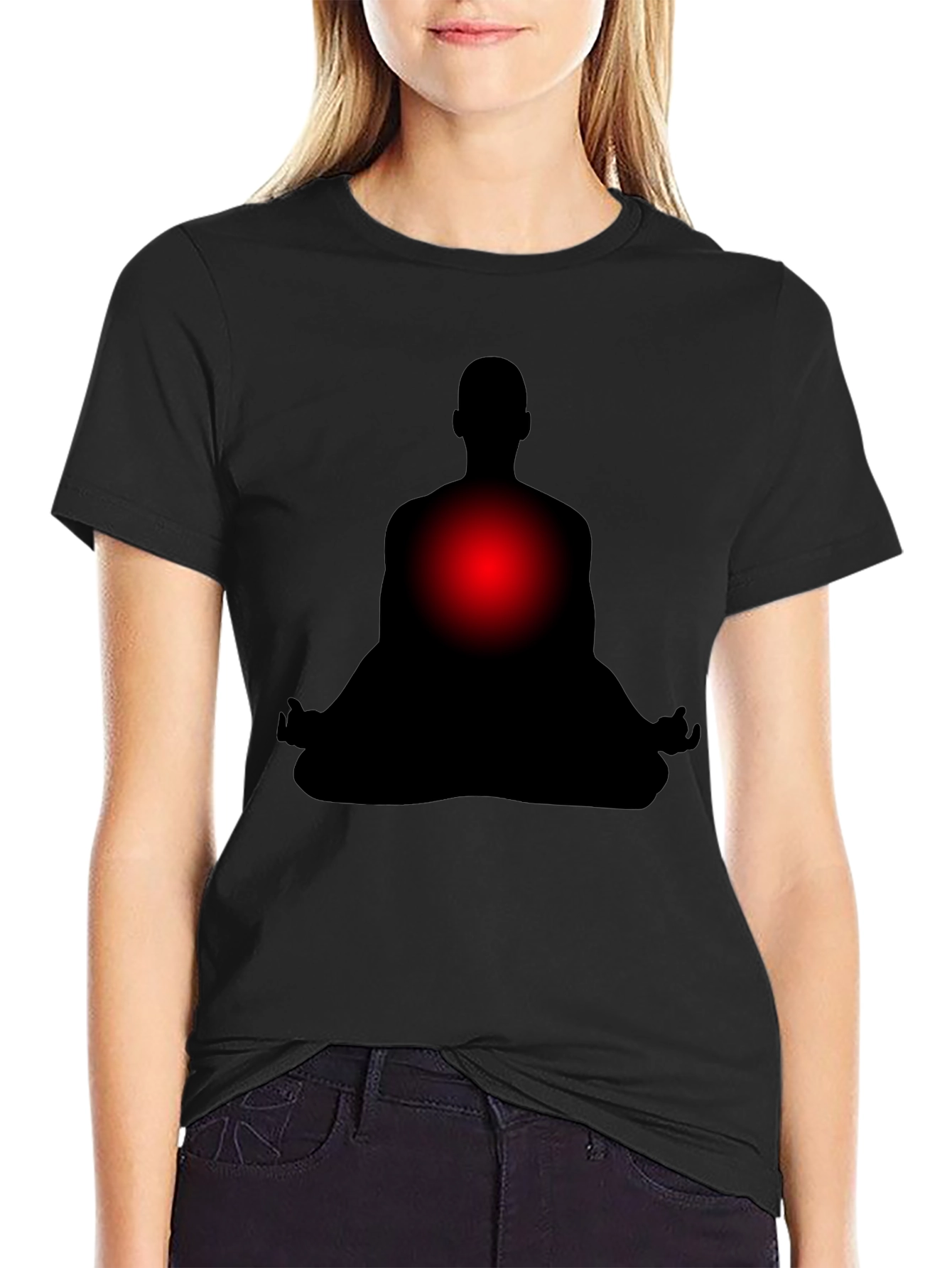 Meditative Silhouette T-Shirt - Relax & Focus