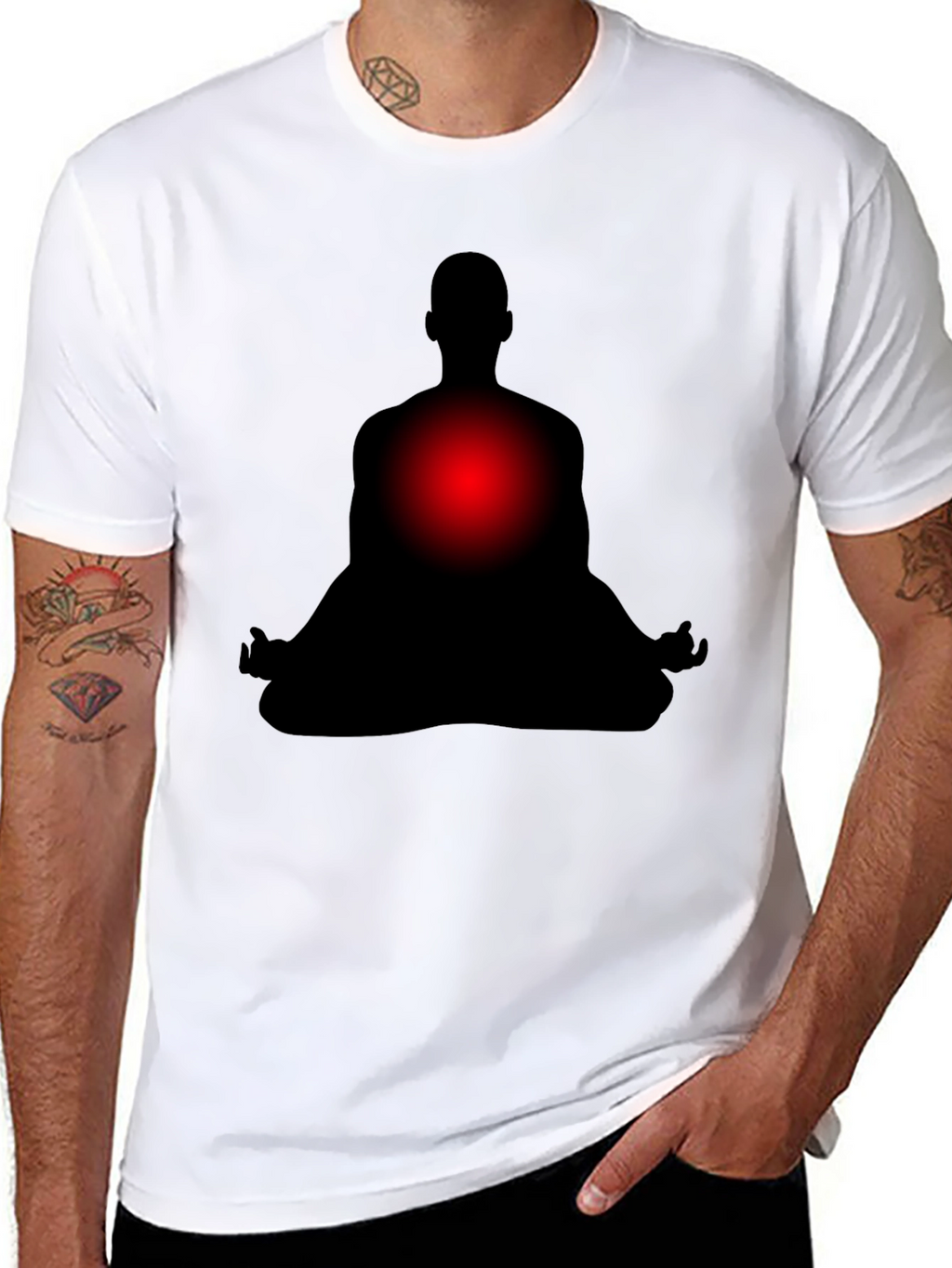 Meditative Silhouette T-Shirt - Relax & Focus