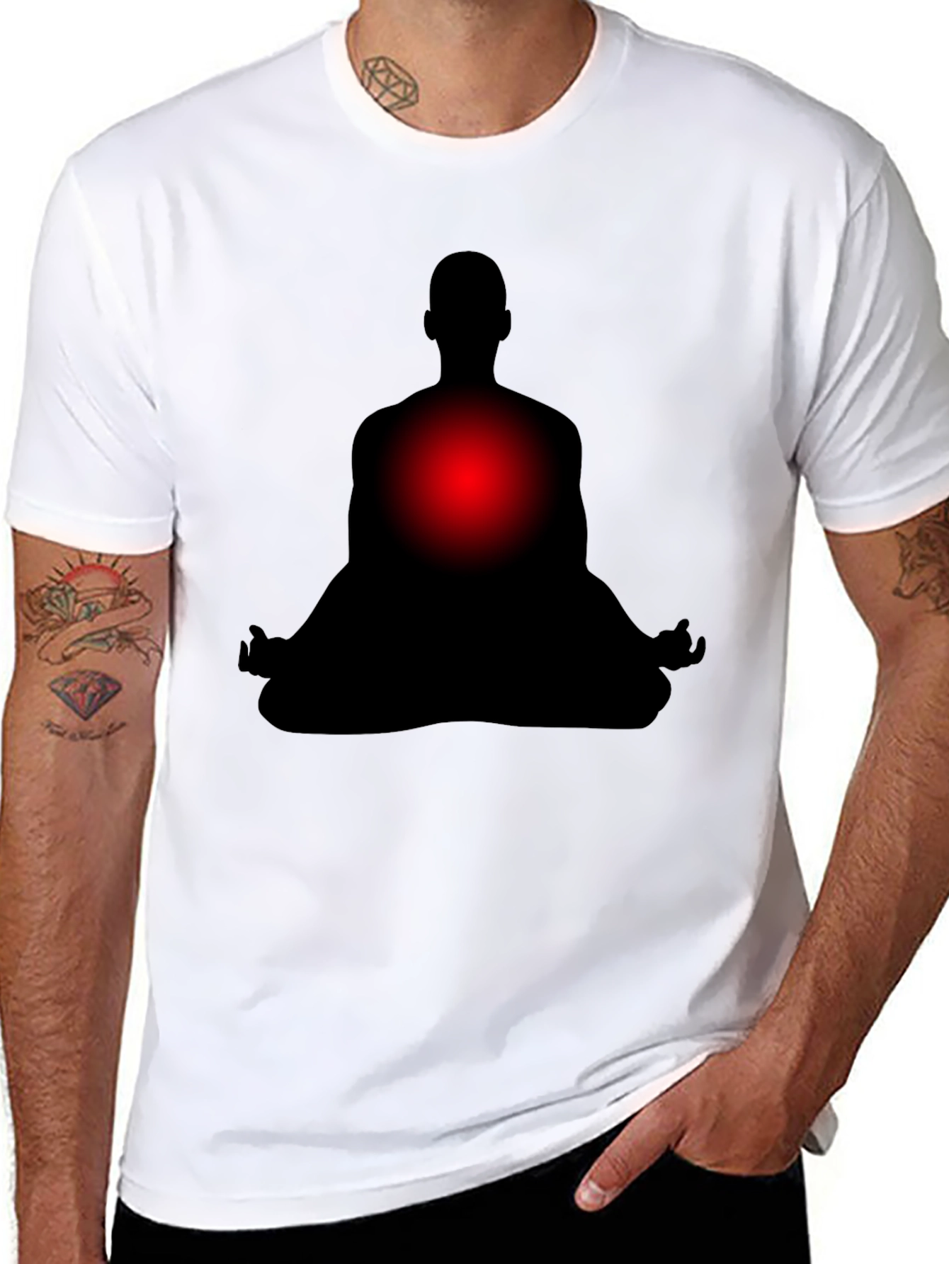 Meditative Silhouette T-Shirt - Relax & Focus