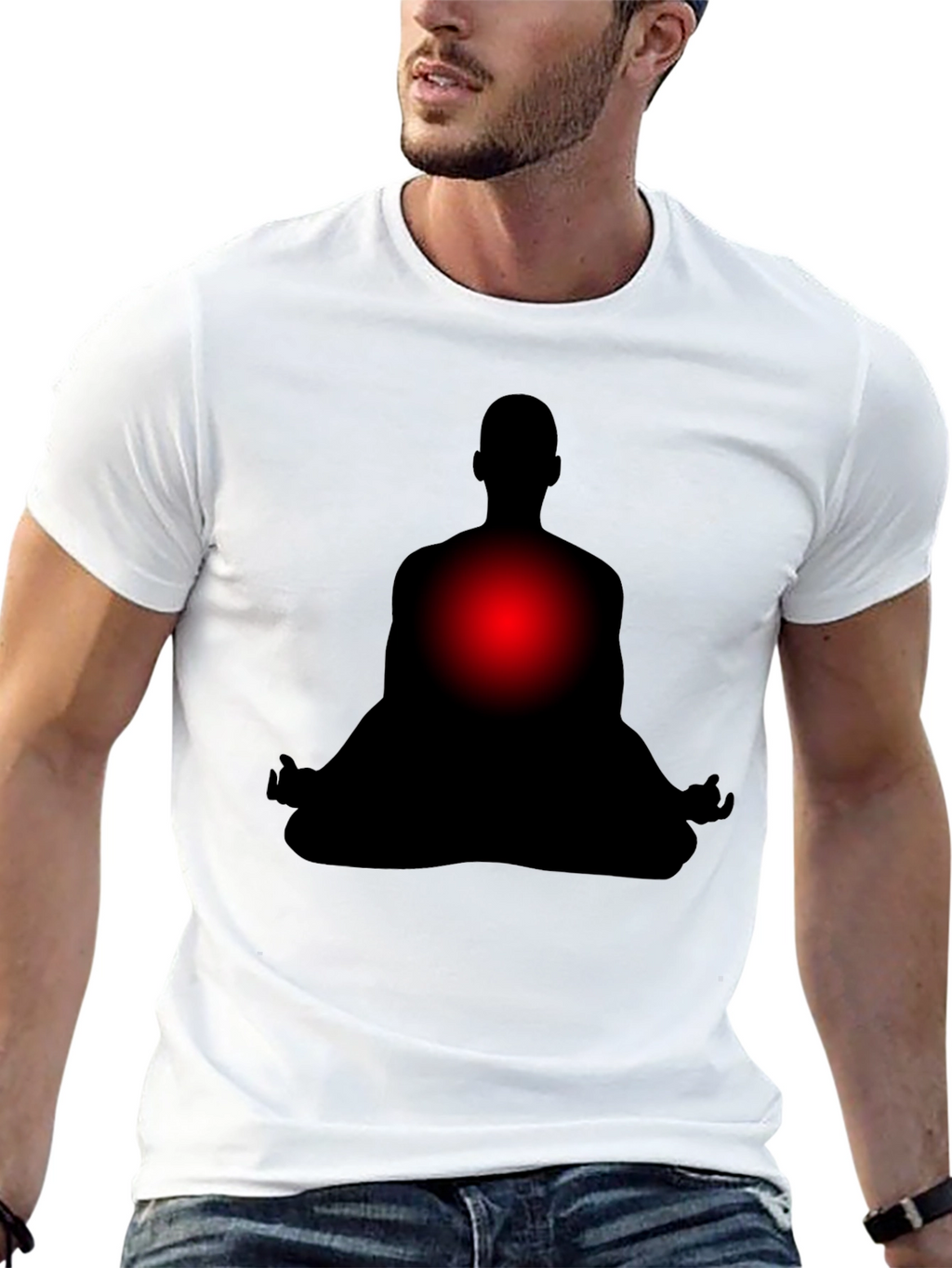 Meditative Silhouette T-Shirt - Relax & Focus