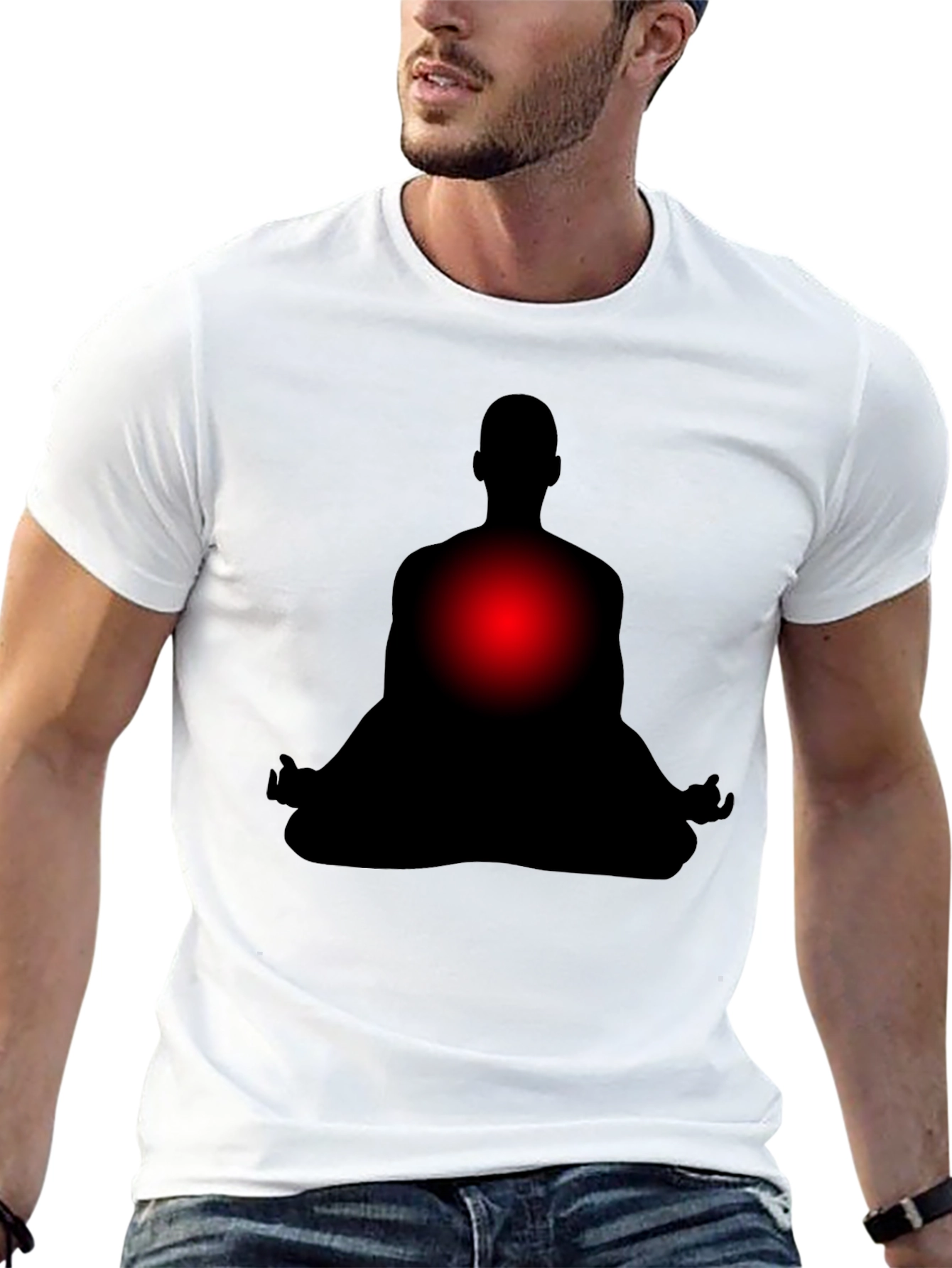 Meditative Silhouette T-Shirt - Relax & Focus