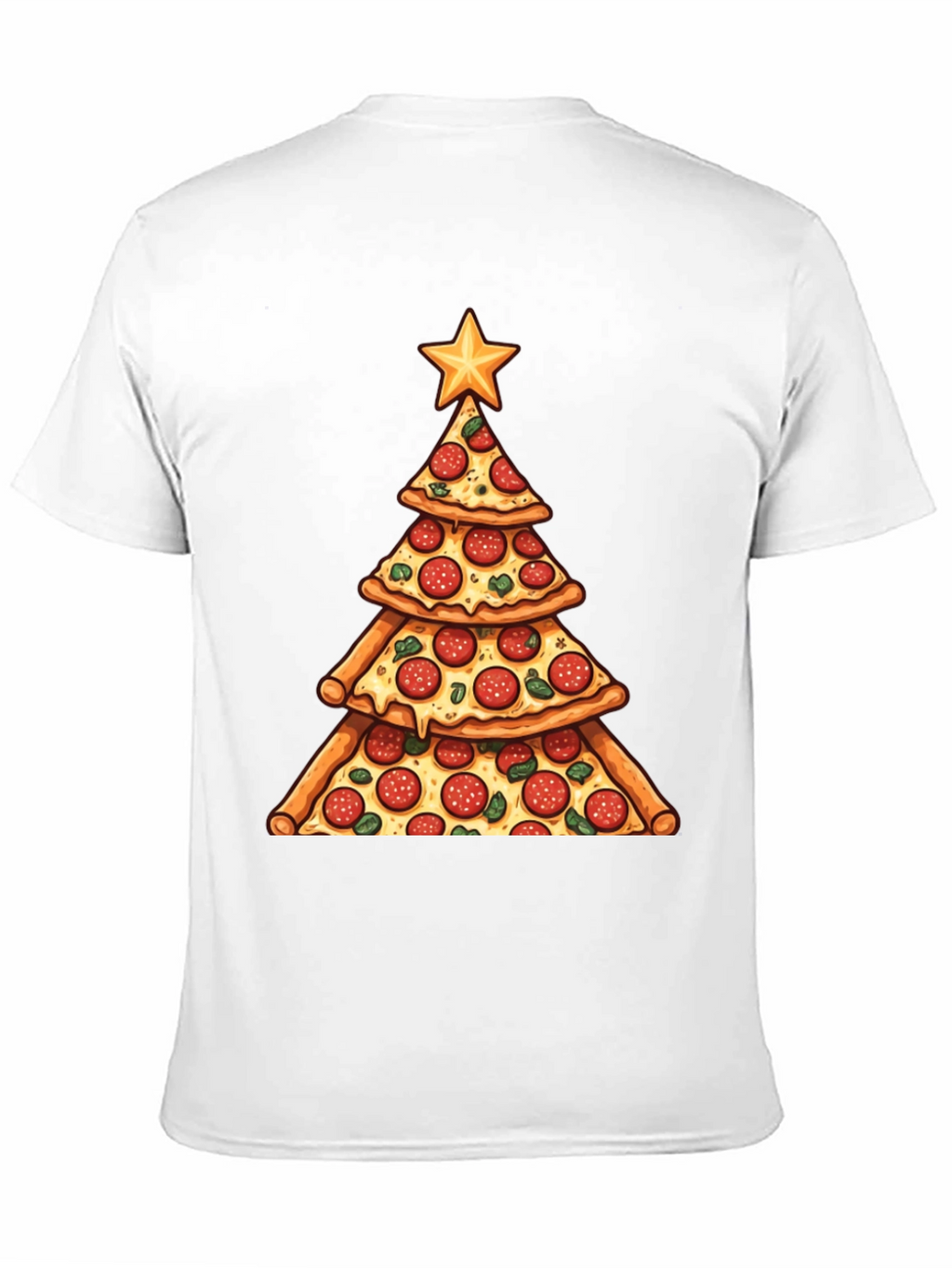 Pizza Christmas Tree T-Shirt